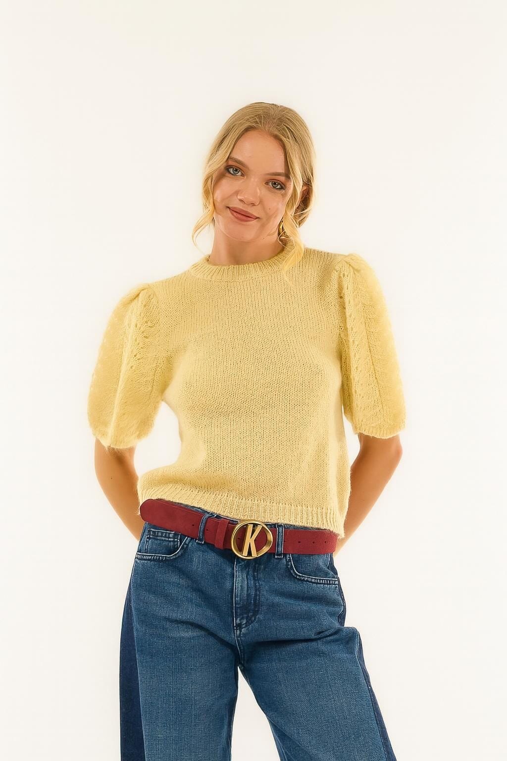 Girocollo Manica Palloncino Kontatto