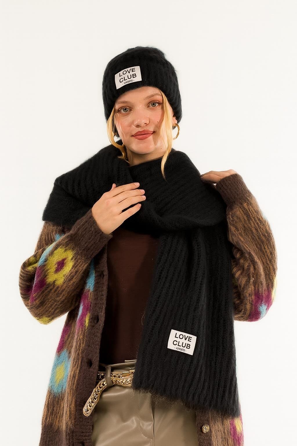 Sciarpa Coste Etichetta Kontatto