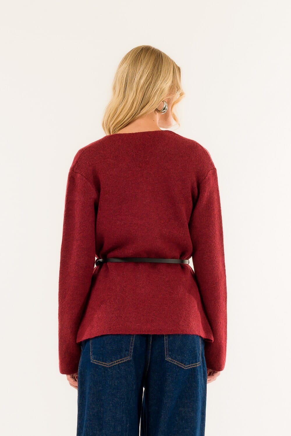 Cardigan Con Cintura Kontatto