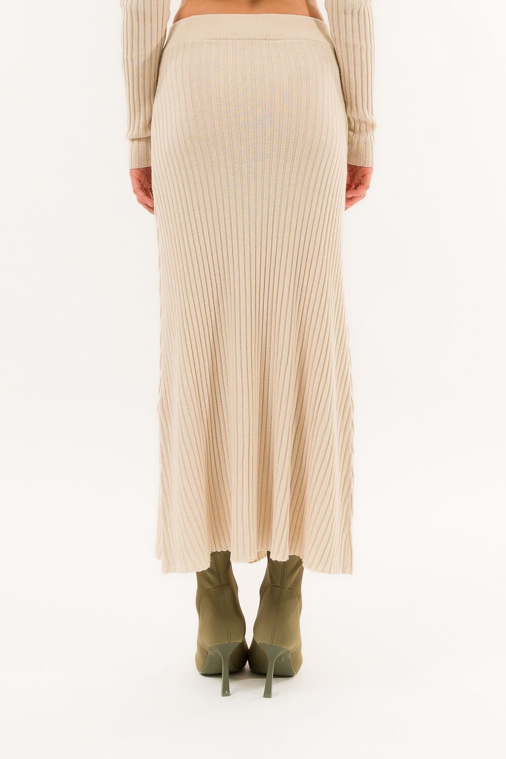 Jupe à côtes croisées Kontatto