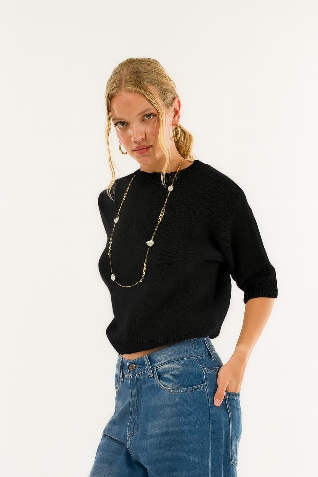 Girocollo Manica Corta Kontatto