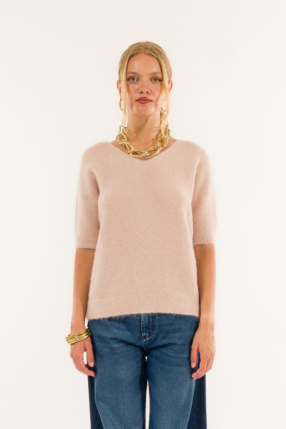 Kontatto Short Sleeve V-neck