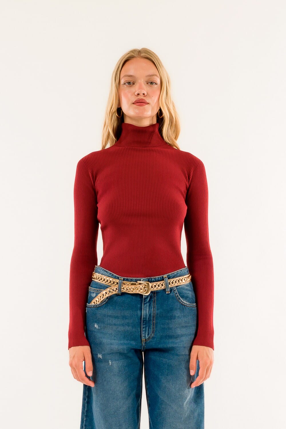 Kontatto rib turtleneck