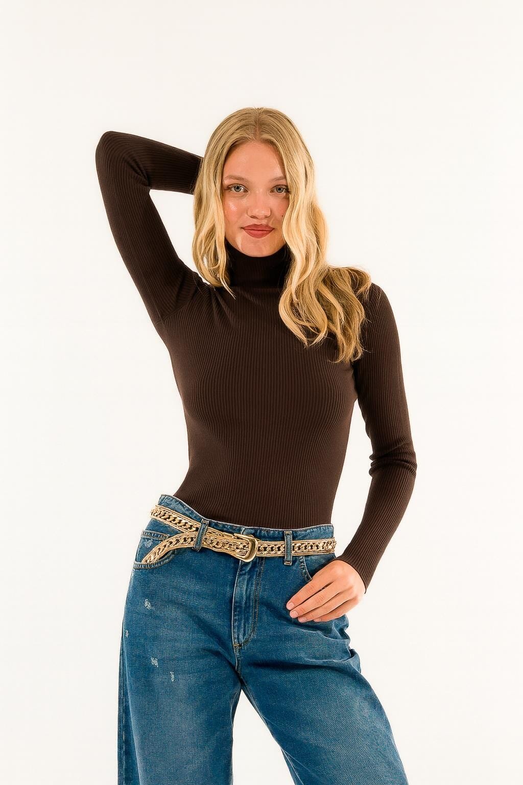 Kontatto rib turtleneck