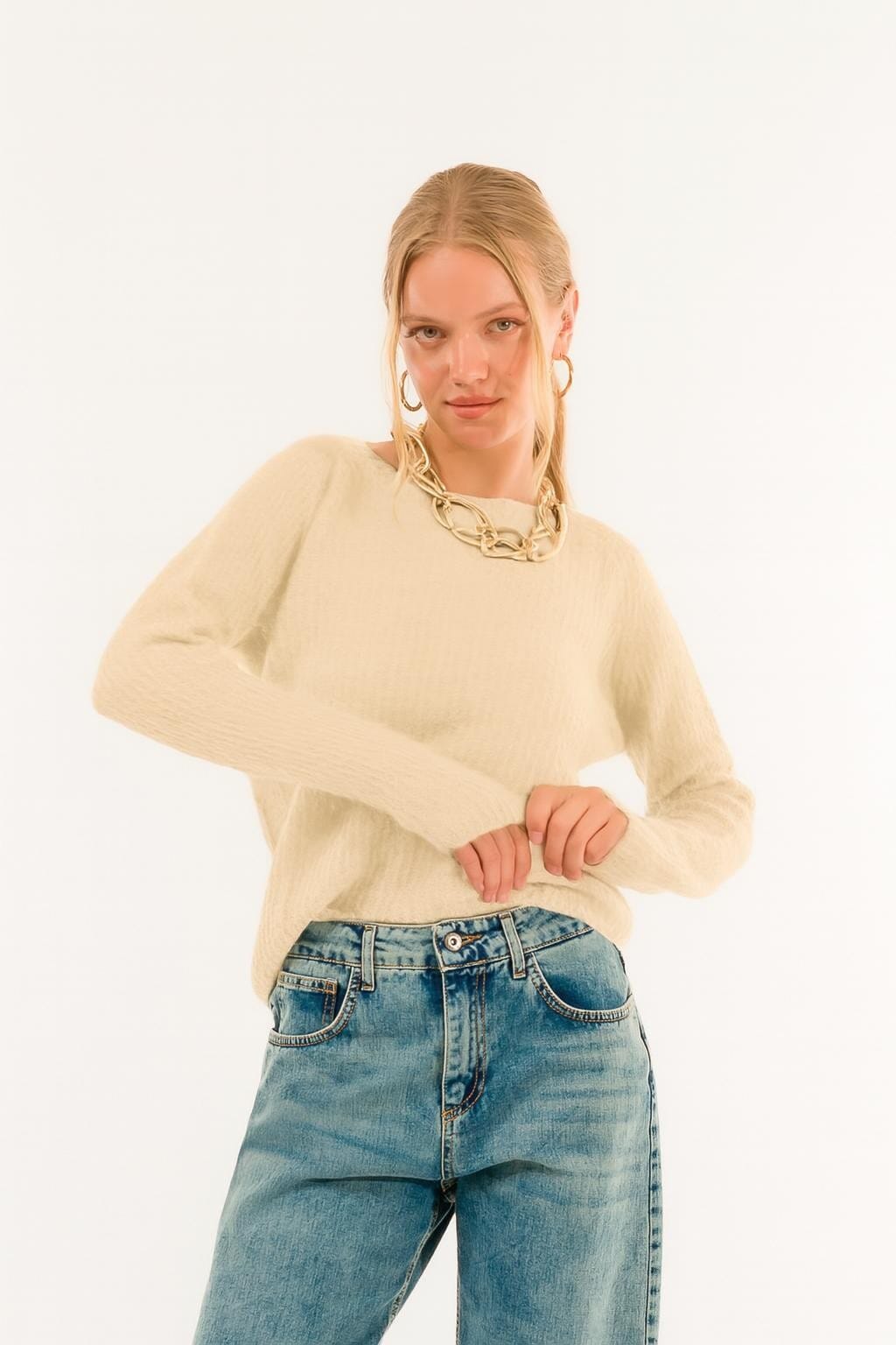 Kontatto - Pull à col bateau