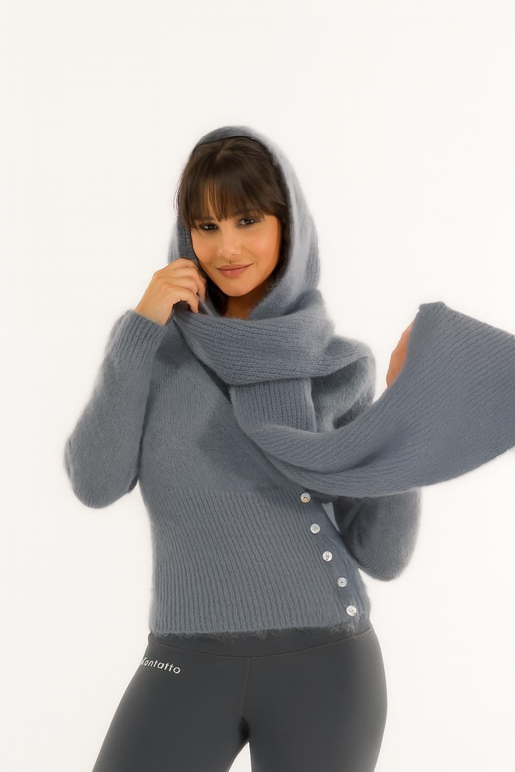 Sciarpa Con Cappuccio Kontatto