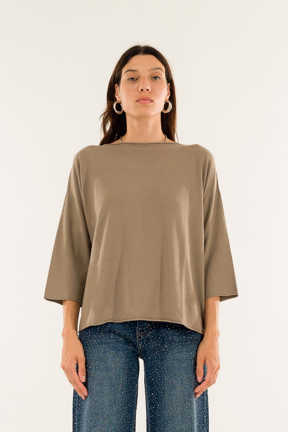 Girocollo Over Rotolino Kontatto