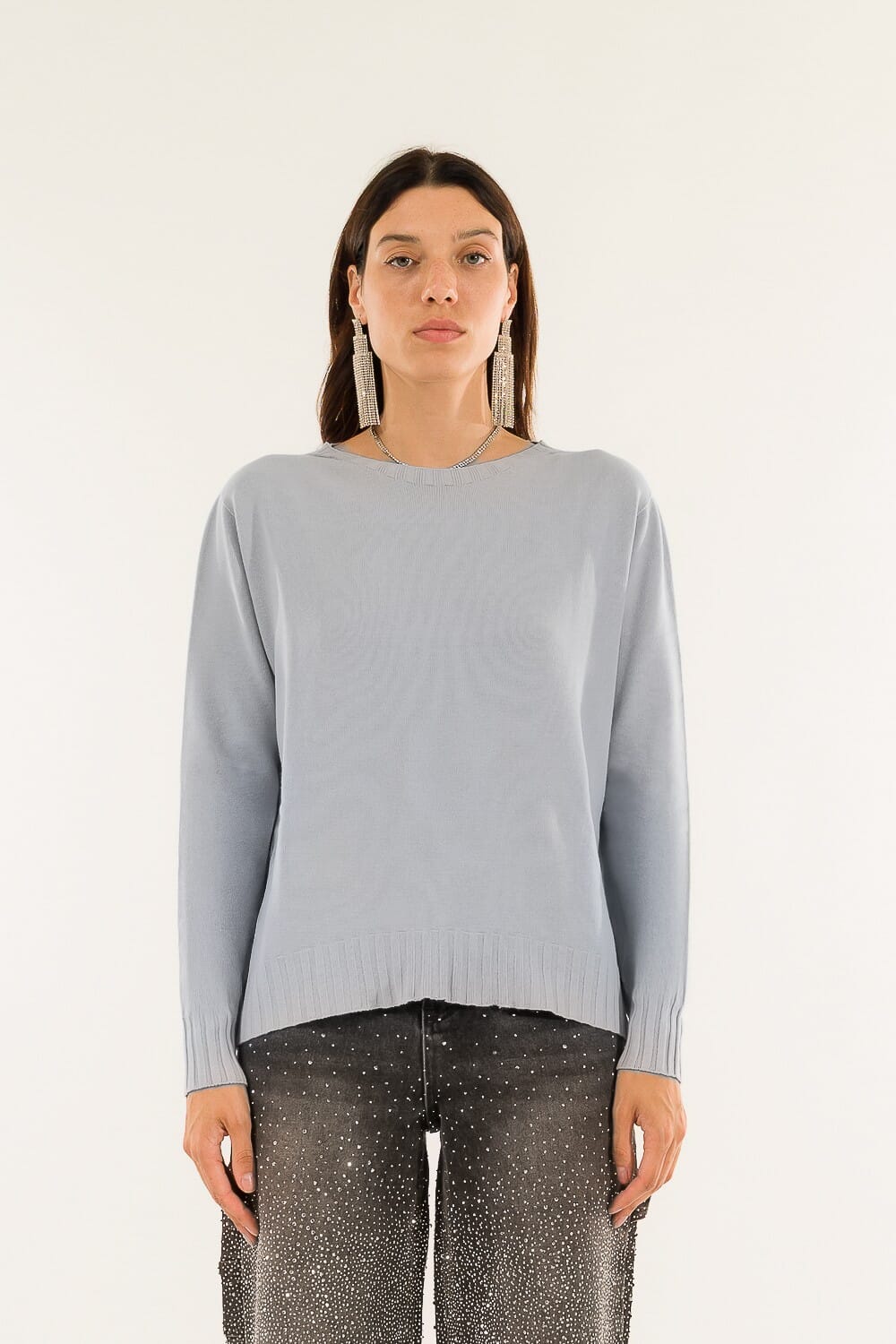 Girocollo Spacco Dietro Kontatto