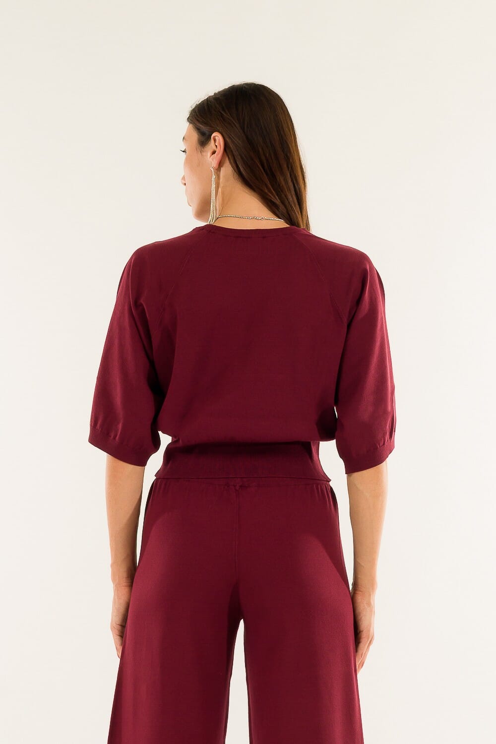 Kontatto col ras du cou à manches larges