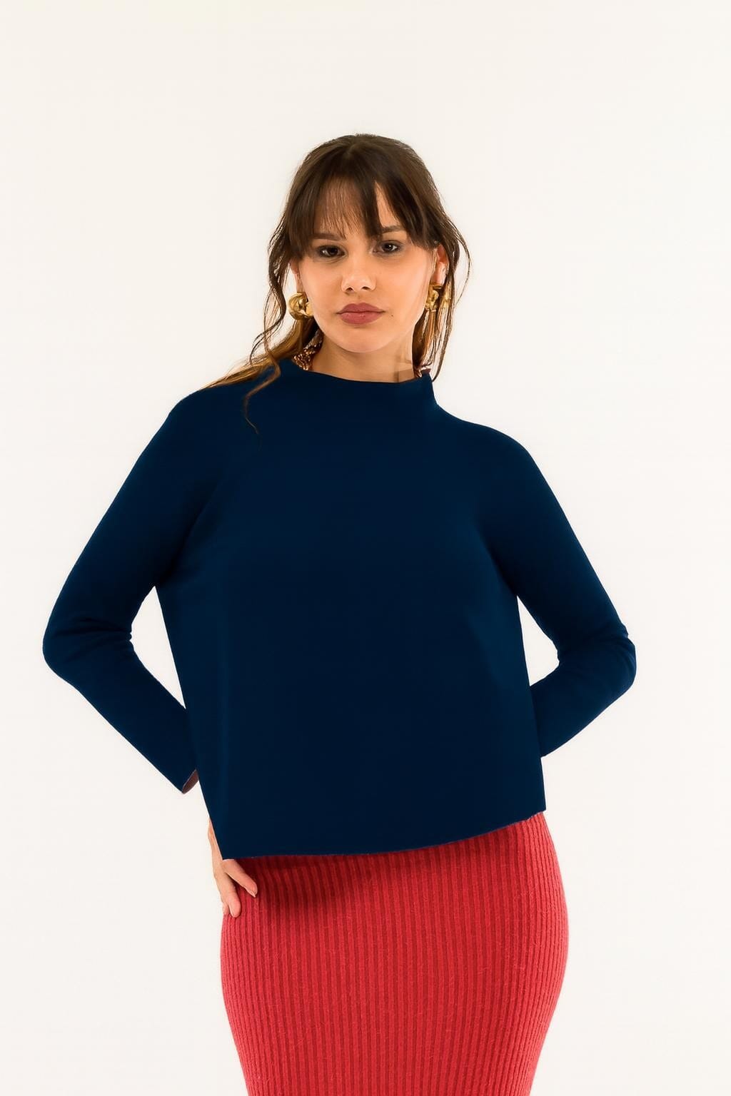 Kontatto Crater neck jersey