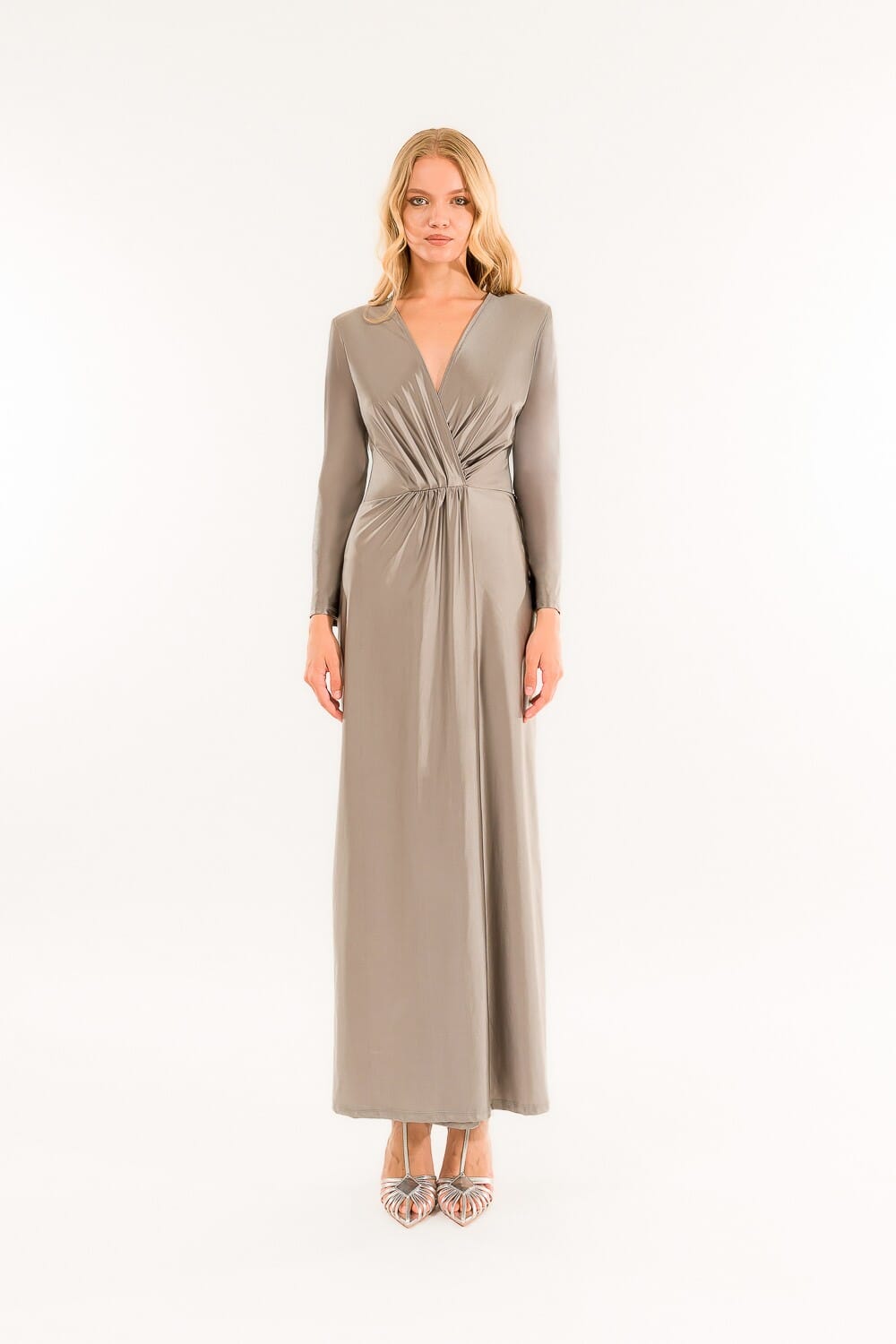 Abito Scollo V Lungo Kontatto