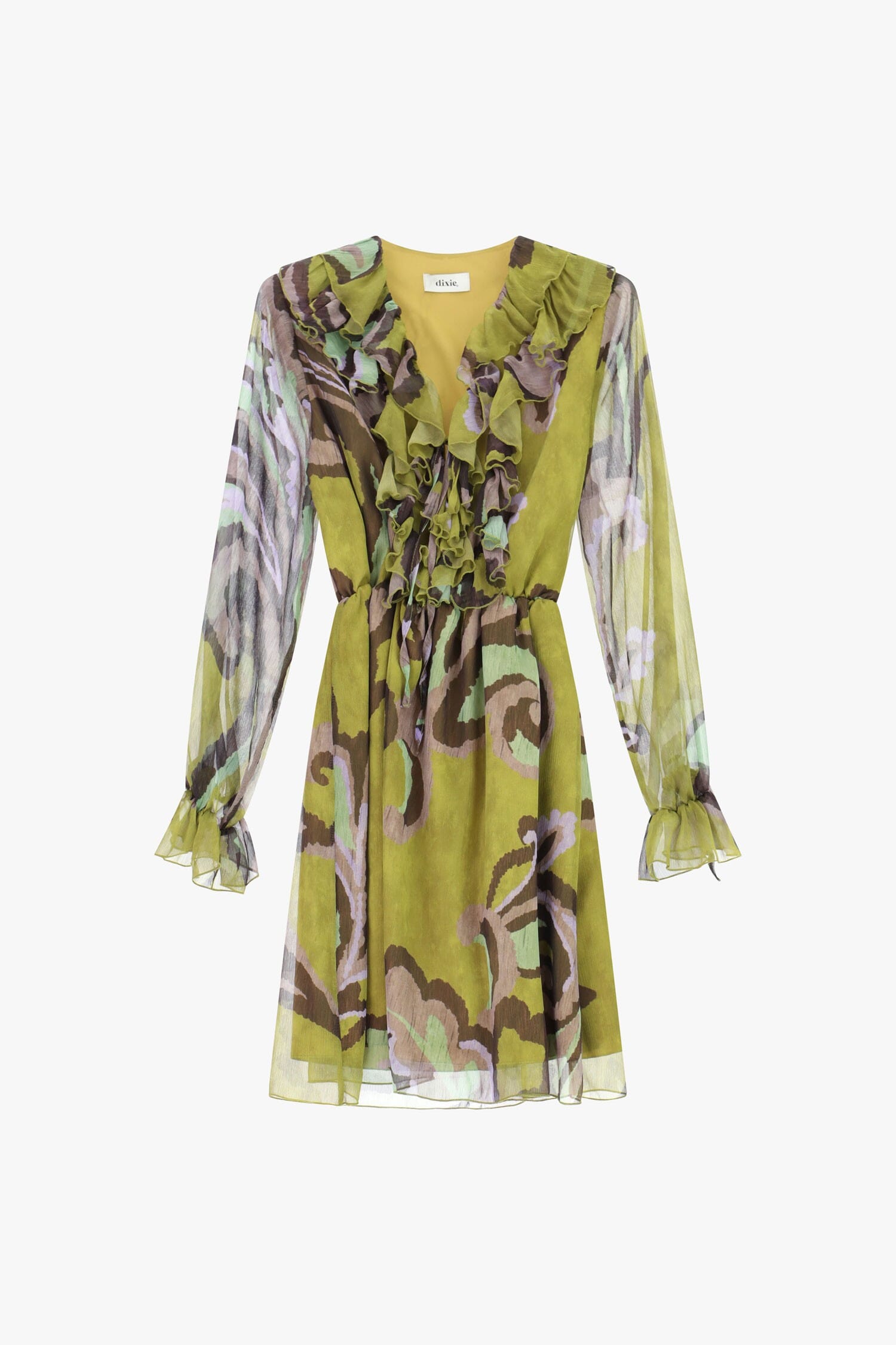 Vestito Con Maniche Lunghe E Stampa Dixie