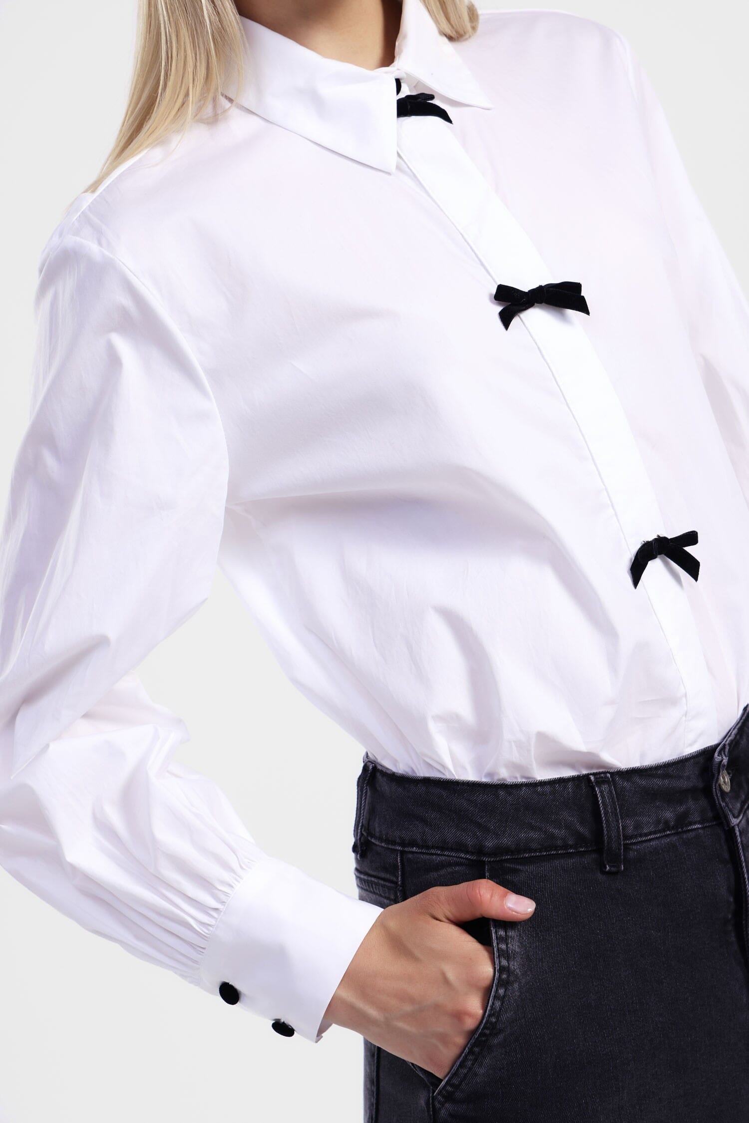 Chemise à col classique et nœuds Dixie