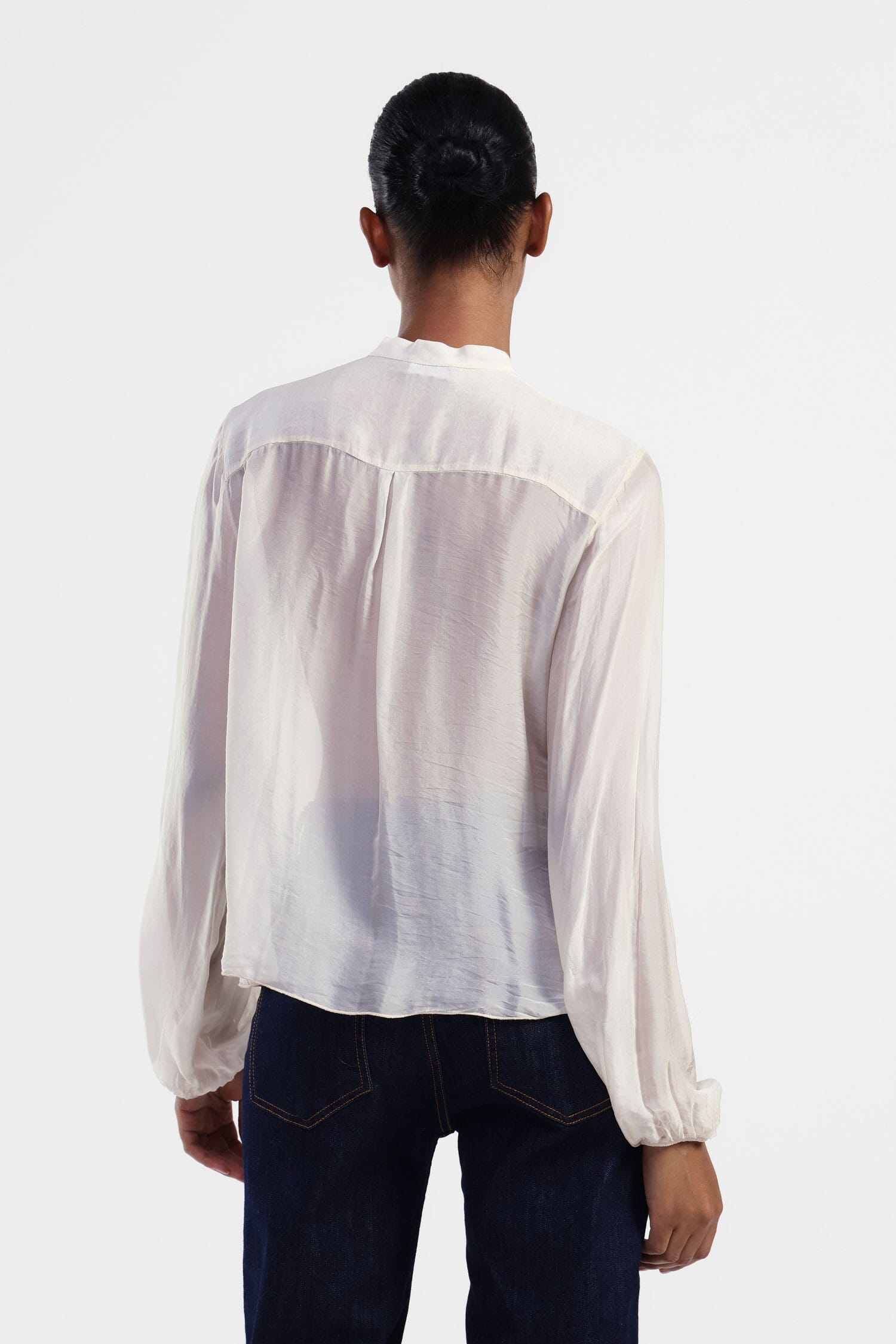 Chemise à col et volants Dixie