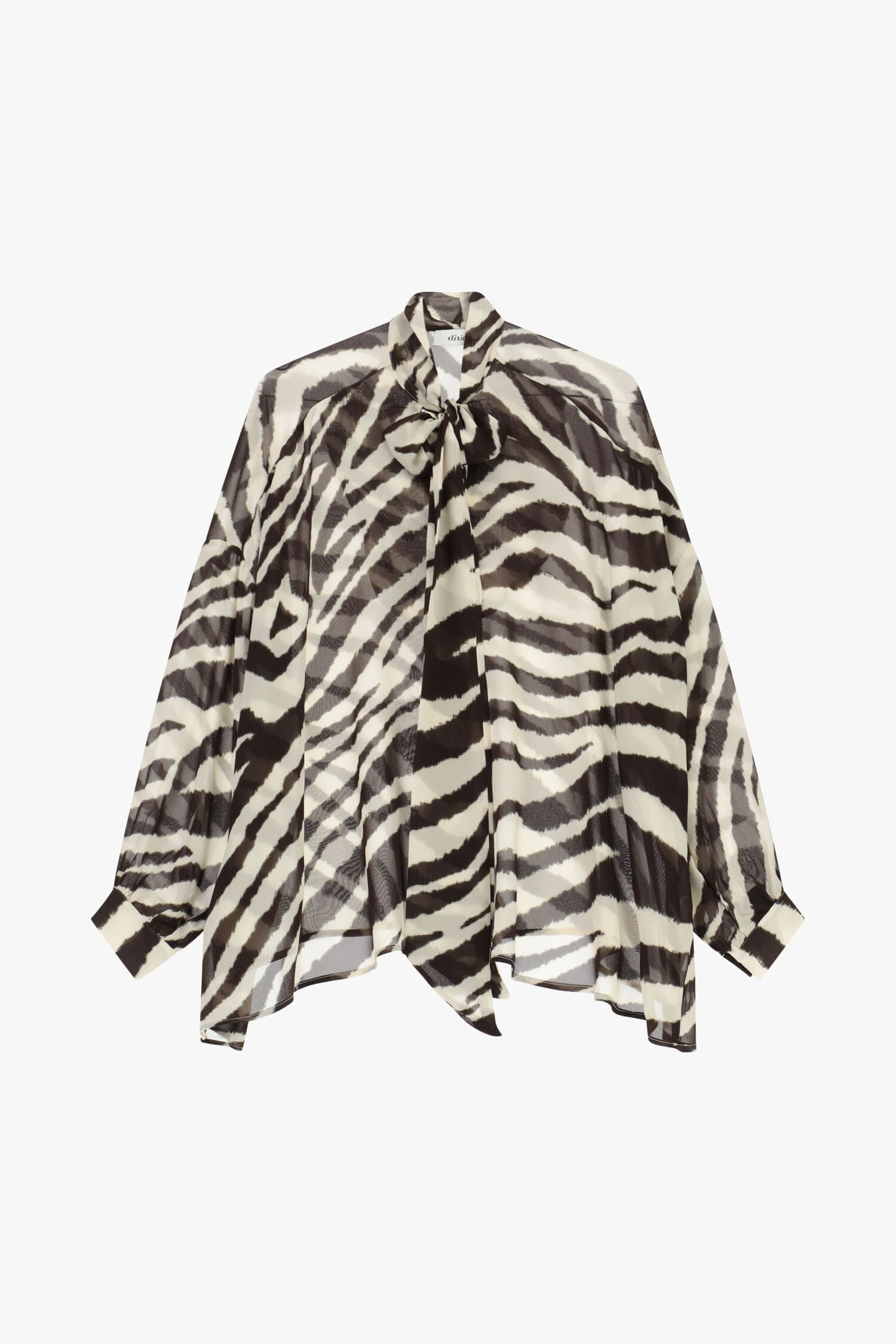 Camicia A Motivo Zebra Con Fiocco Dixie