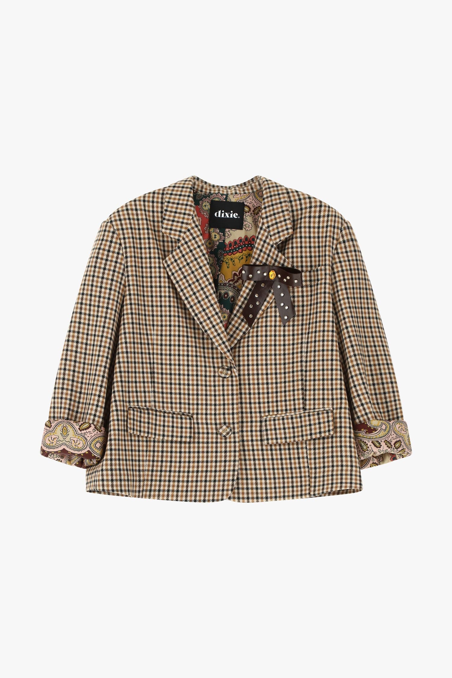 Blazer Con Motivo E Bottoni Decorativi Dixie