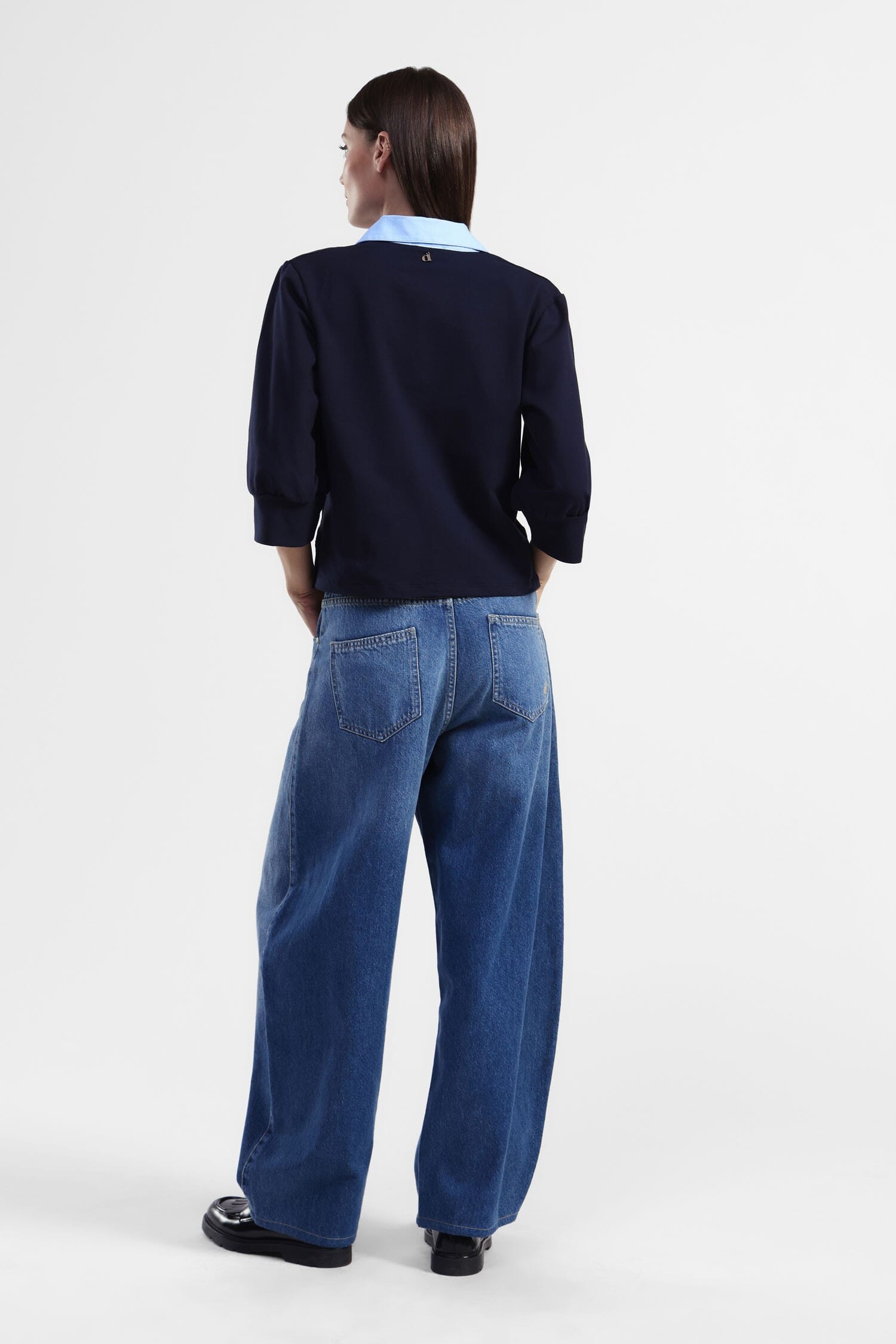 Jeans A Gamba Ampia Con Vita Alta Dixie