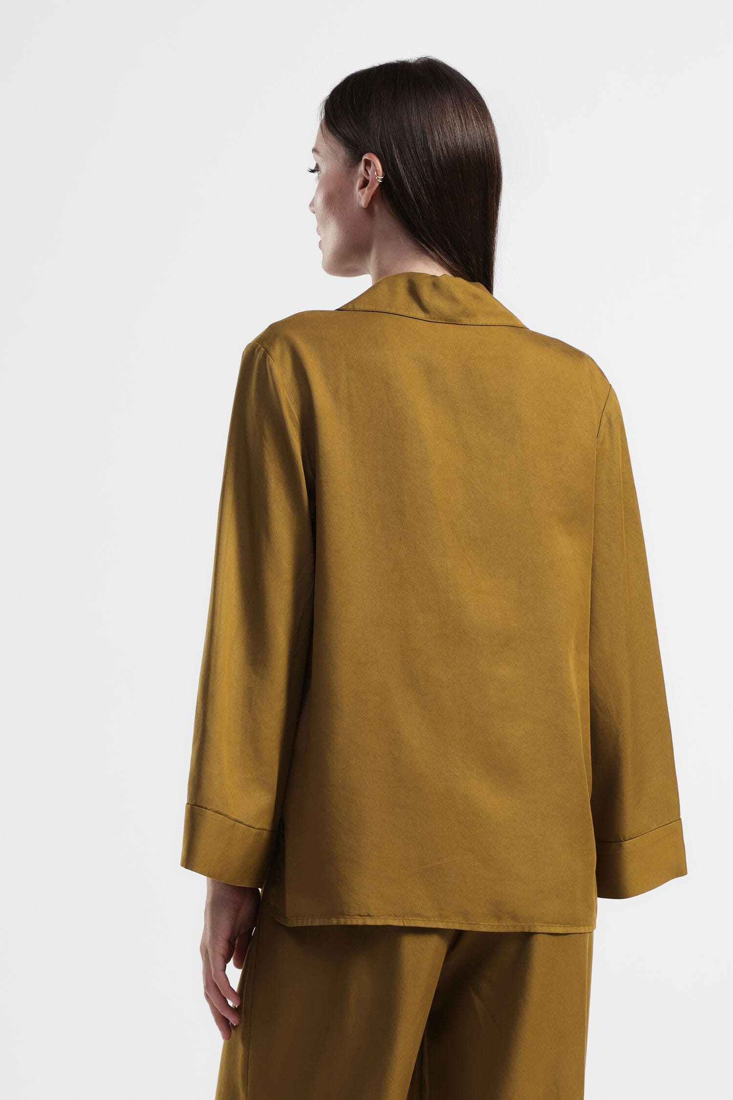 Chemise à manches larges et col Dixie classique