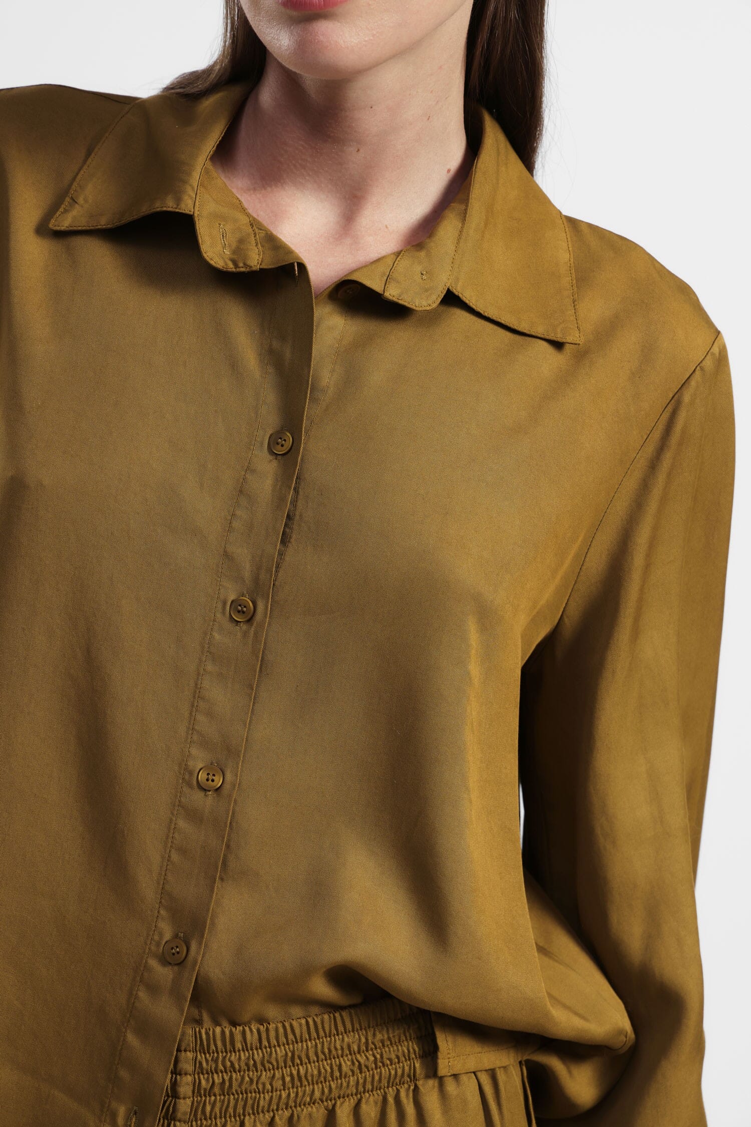 Chemise à manches larges et col Dixie classique