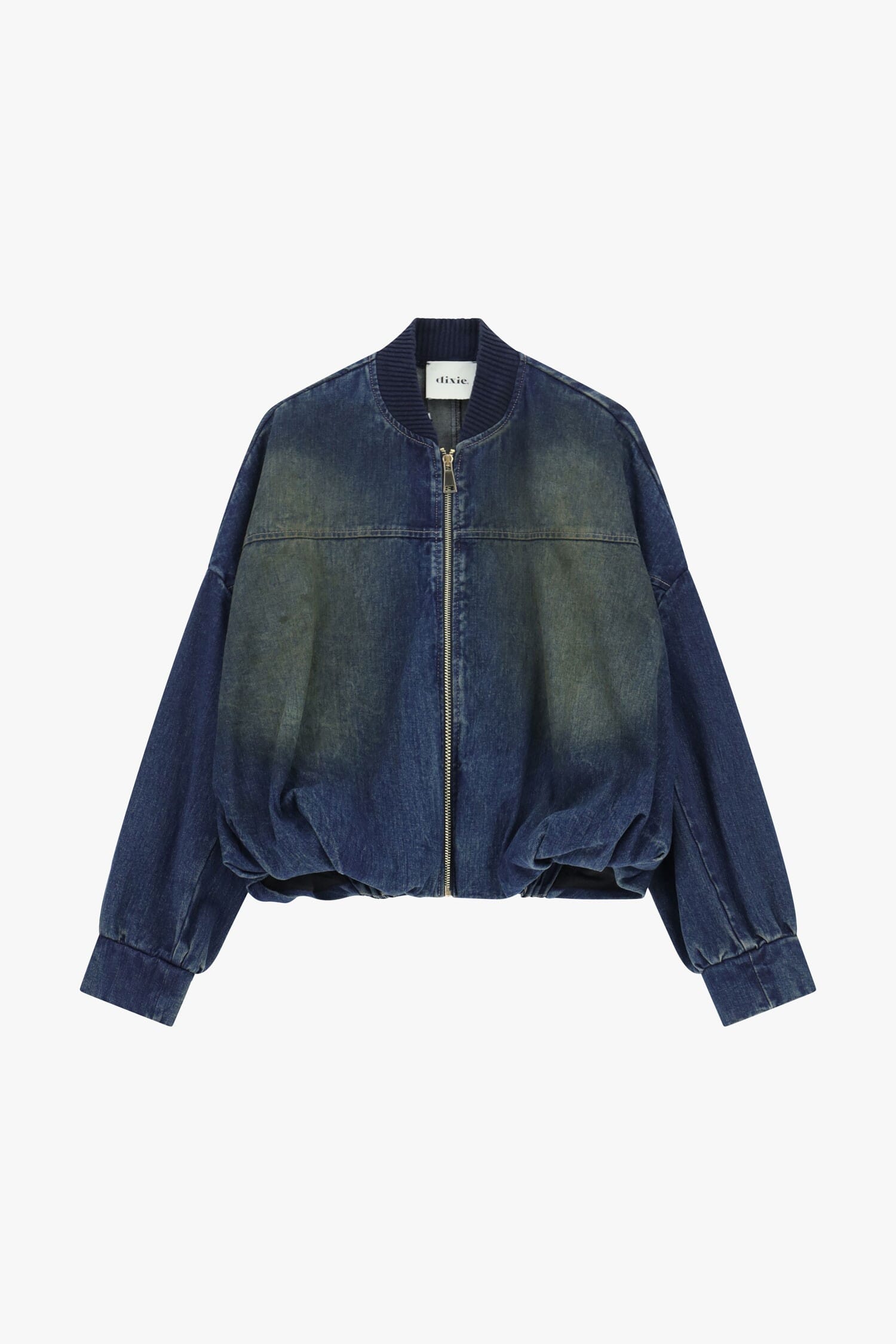 Giacca Oversize In Denim Con Zip Dixie