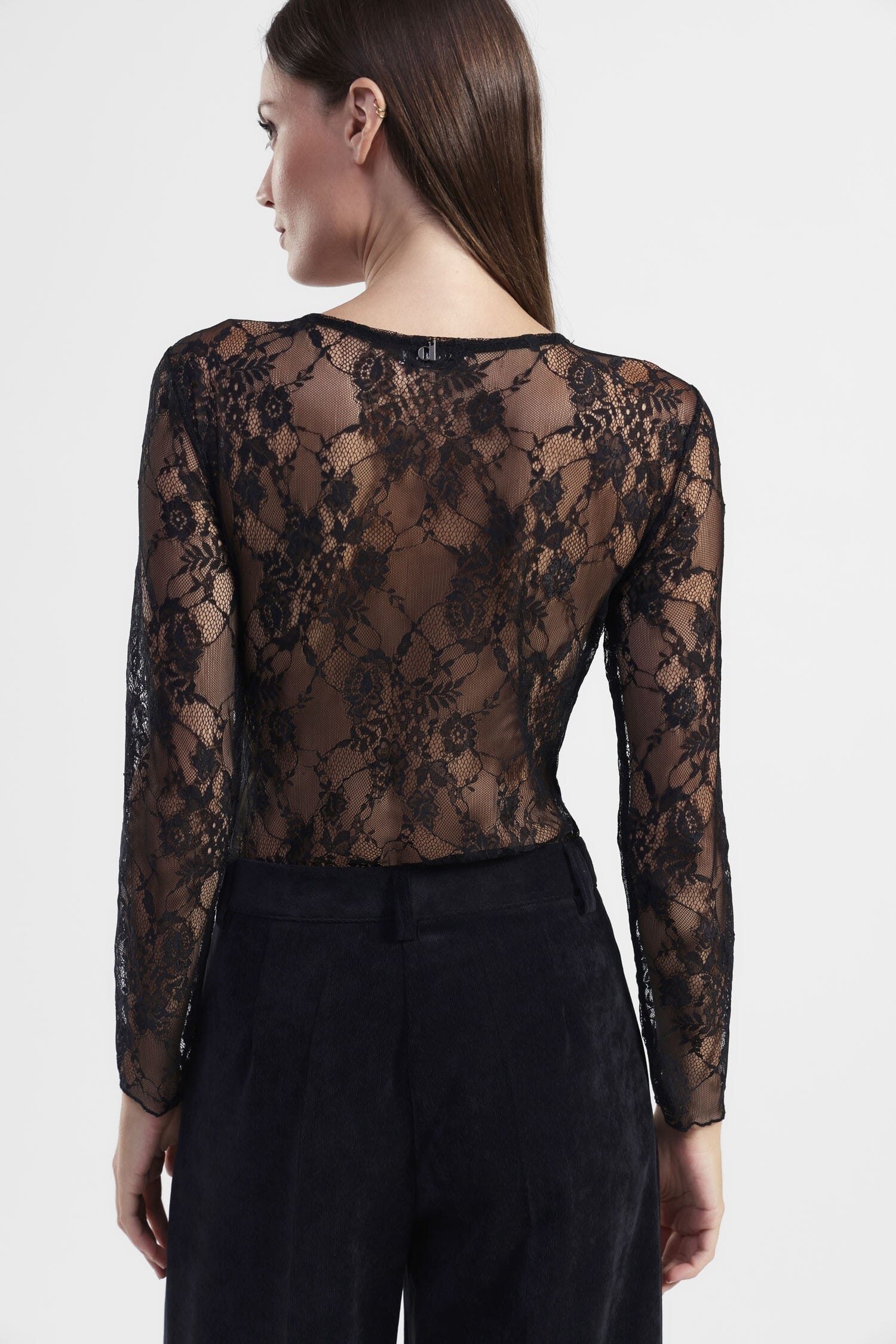 Body Pizzo A Maniche Lunghe Dixie