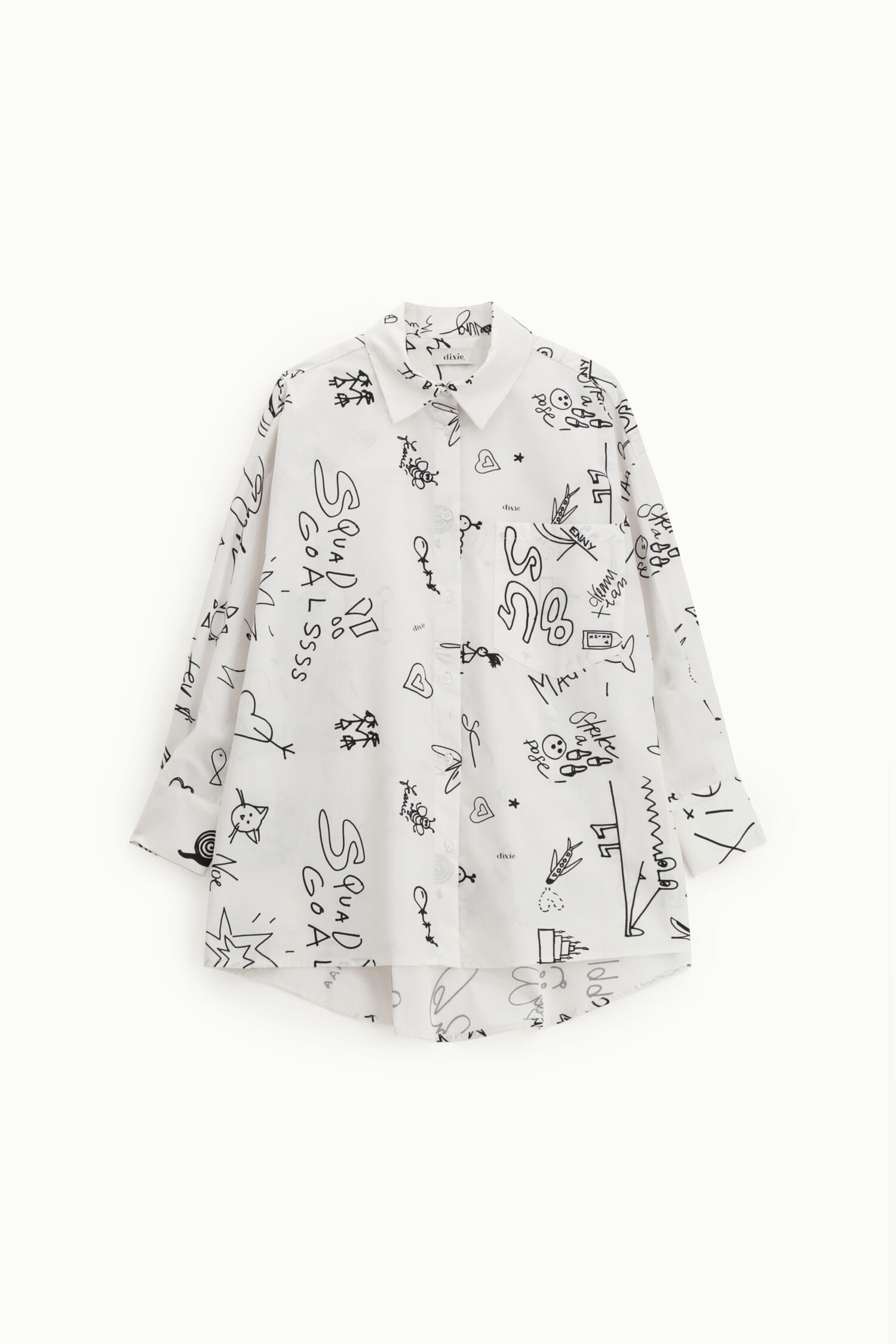 Chemise à imprimé graphique avec poche avant Dixie