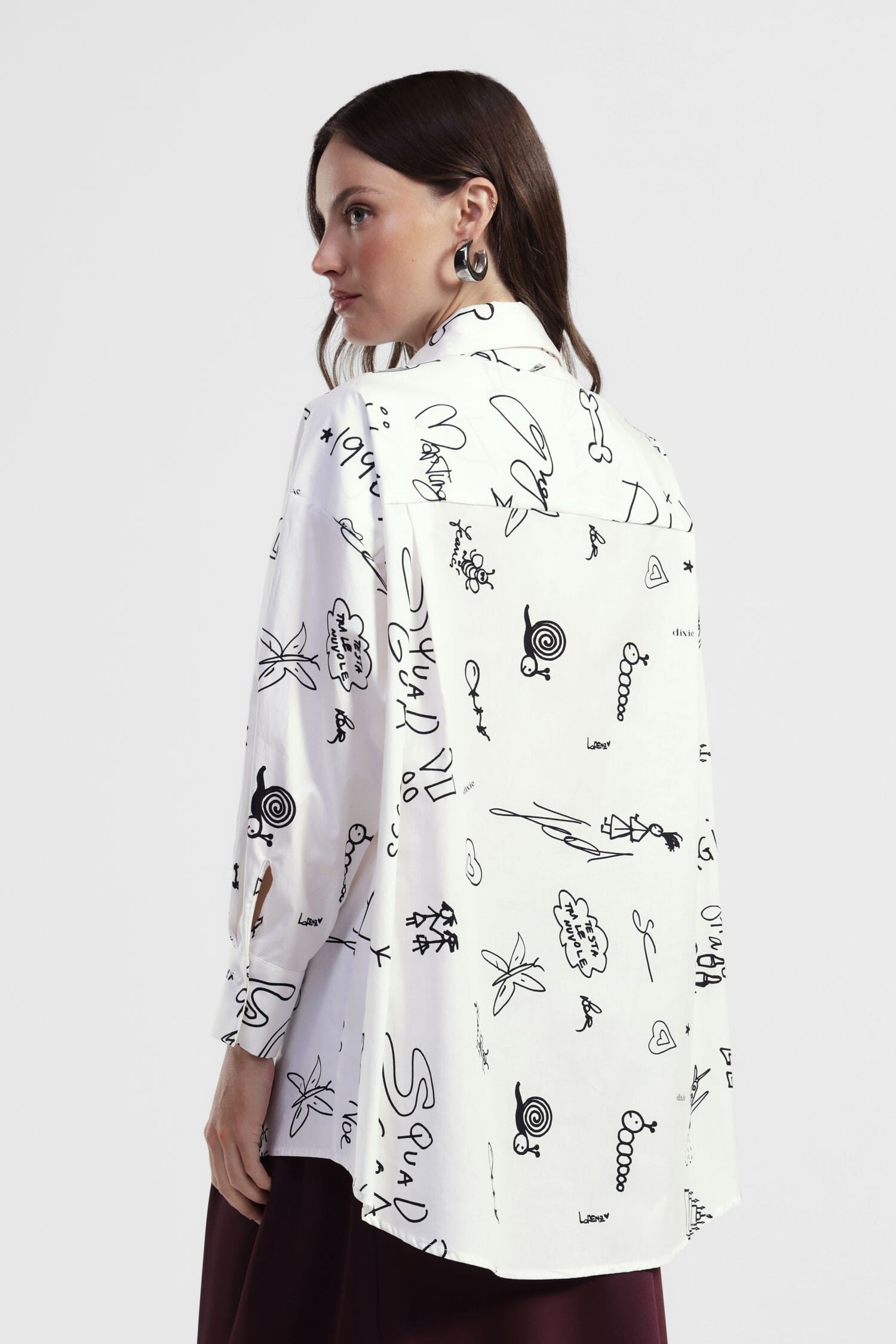 Chemise à imprimé graphique avec poche avant Dixie