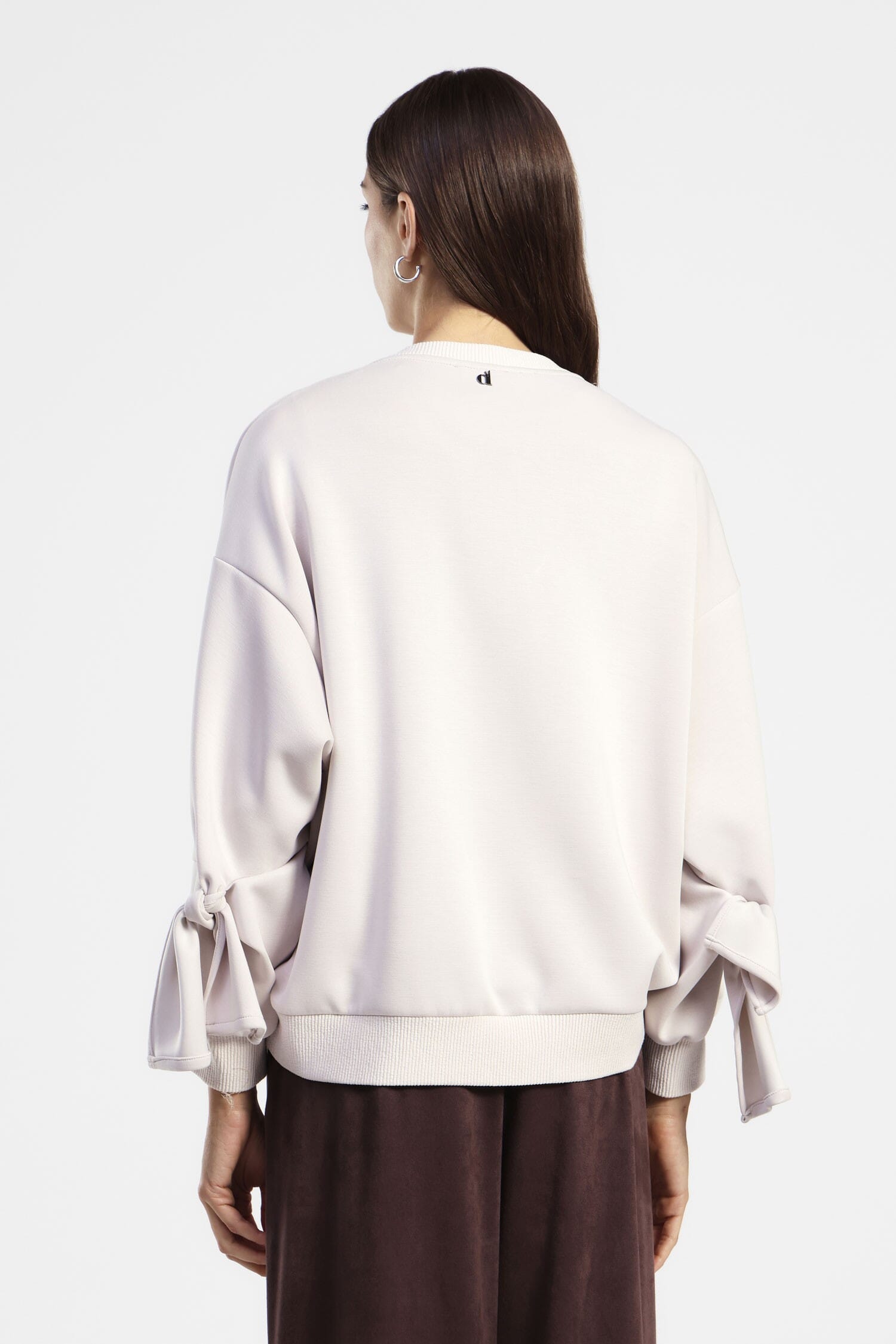 Sweatshirt à col ras du cou avec manches à nœuds et écusson Dixie