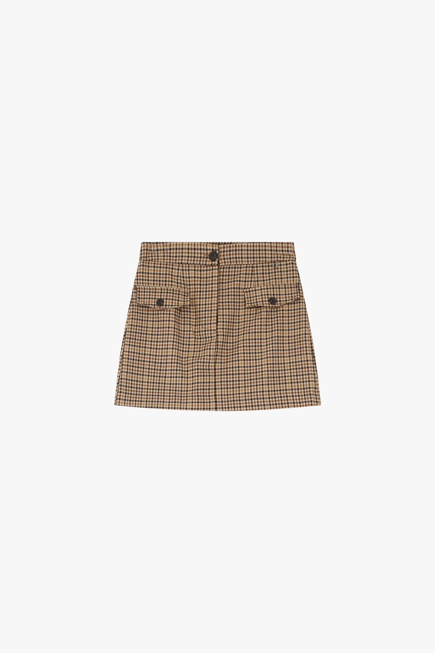 Gonna A Quadri Con Tasche Anteriori Dixie