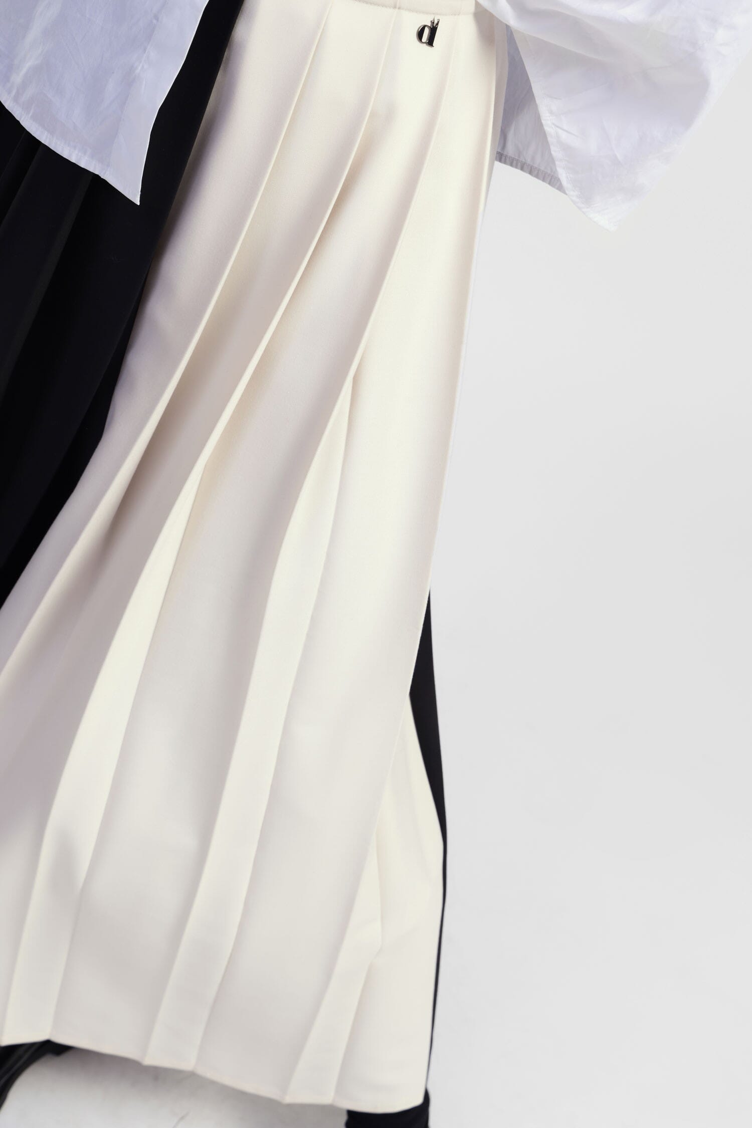 Jupe longue plissée à motif coloré Dixie