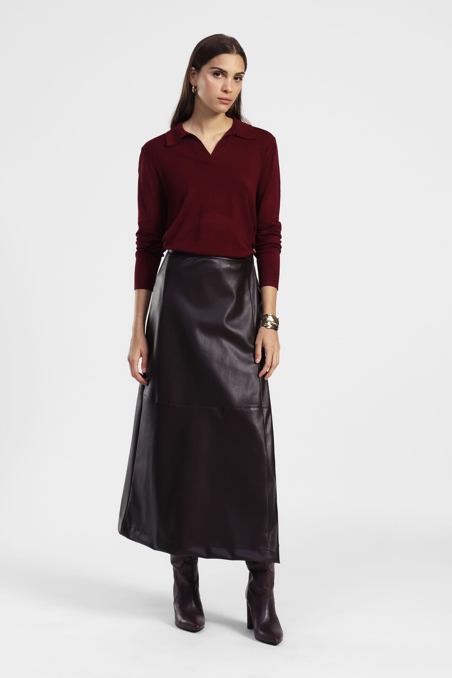 Gonna Lunga A Portafoglio In Similpelle Vita Alta Dixie