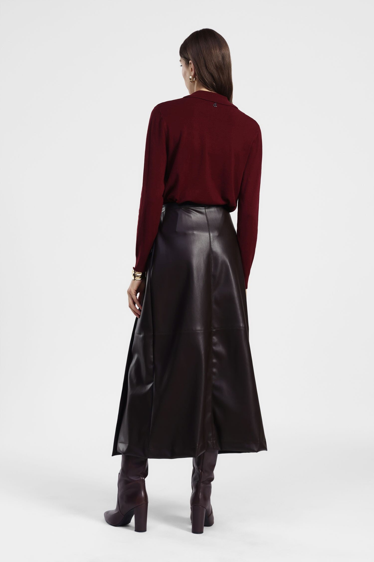 Gonna Lunga A Portafoglio In Similpelle Vita Alta Dixie