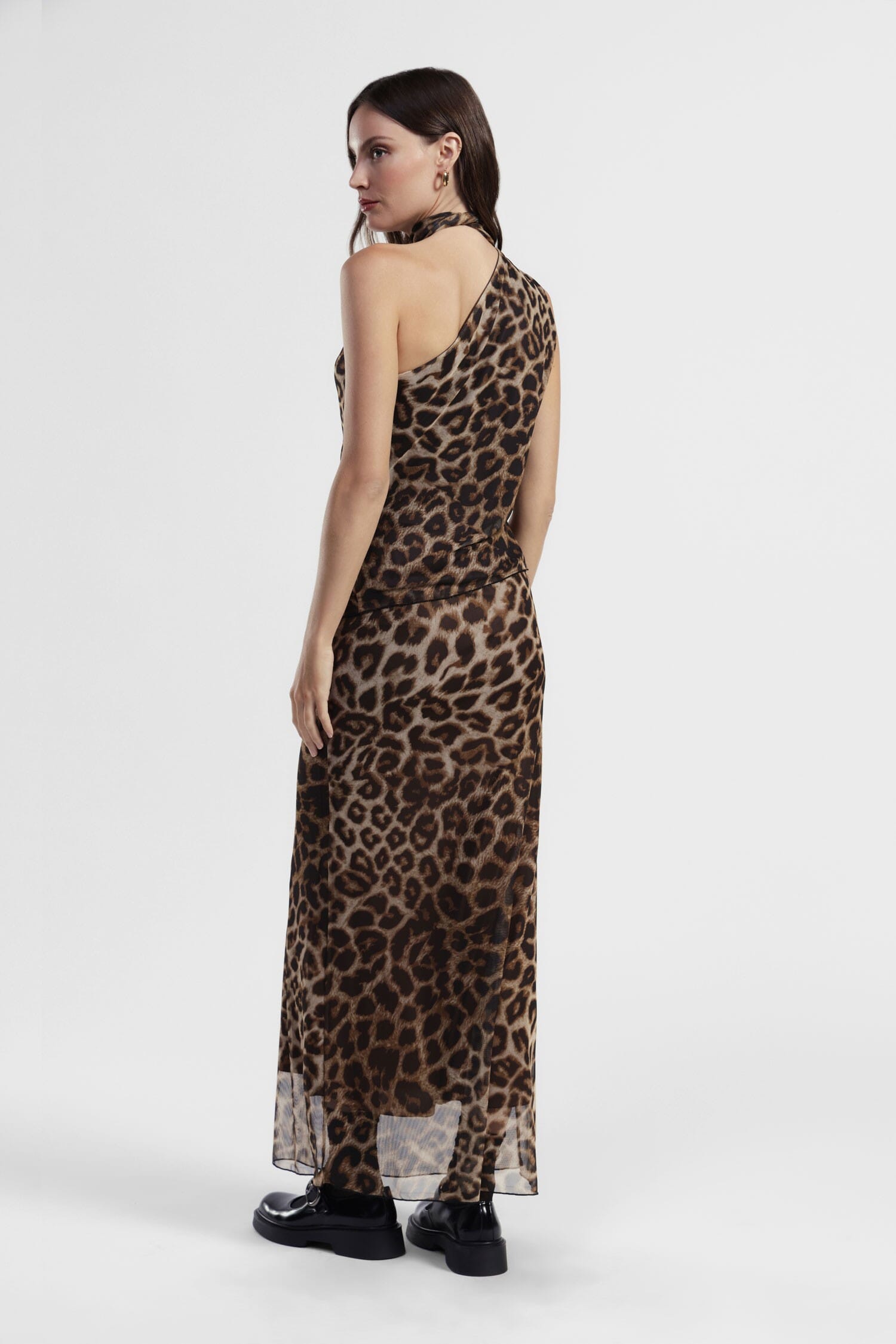 Gonna Lunga Stampa Animalier Vita Alta Dixie