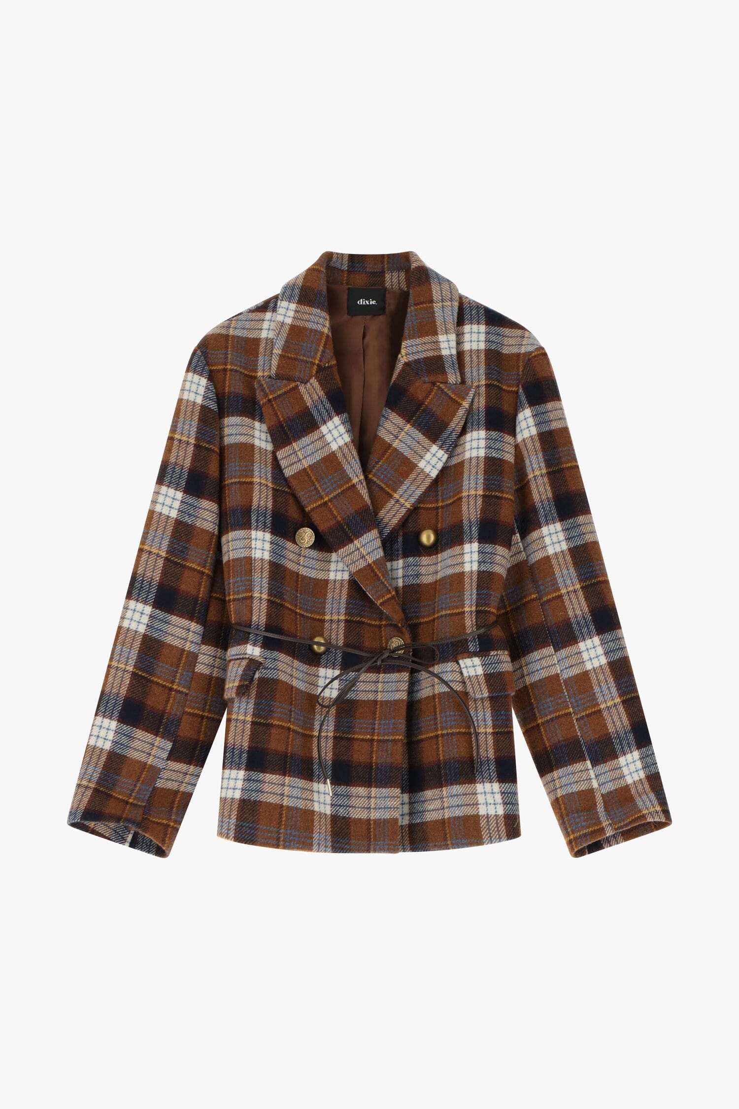 Blazer A Quadri Con Doppiopetto Dixie