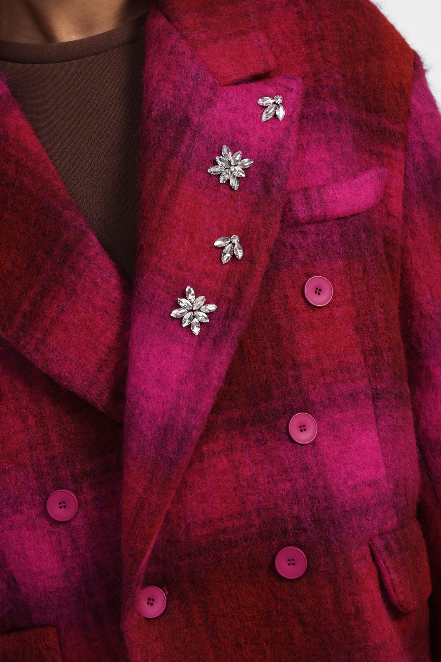 Dixie Double Breasted Printed Blazer