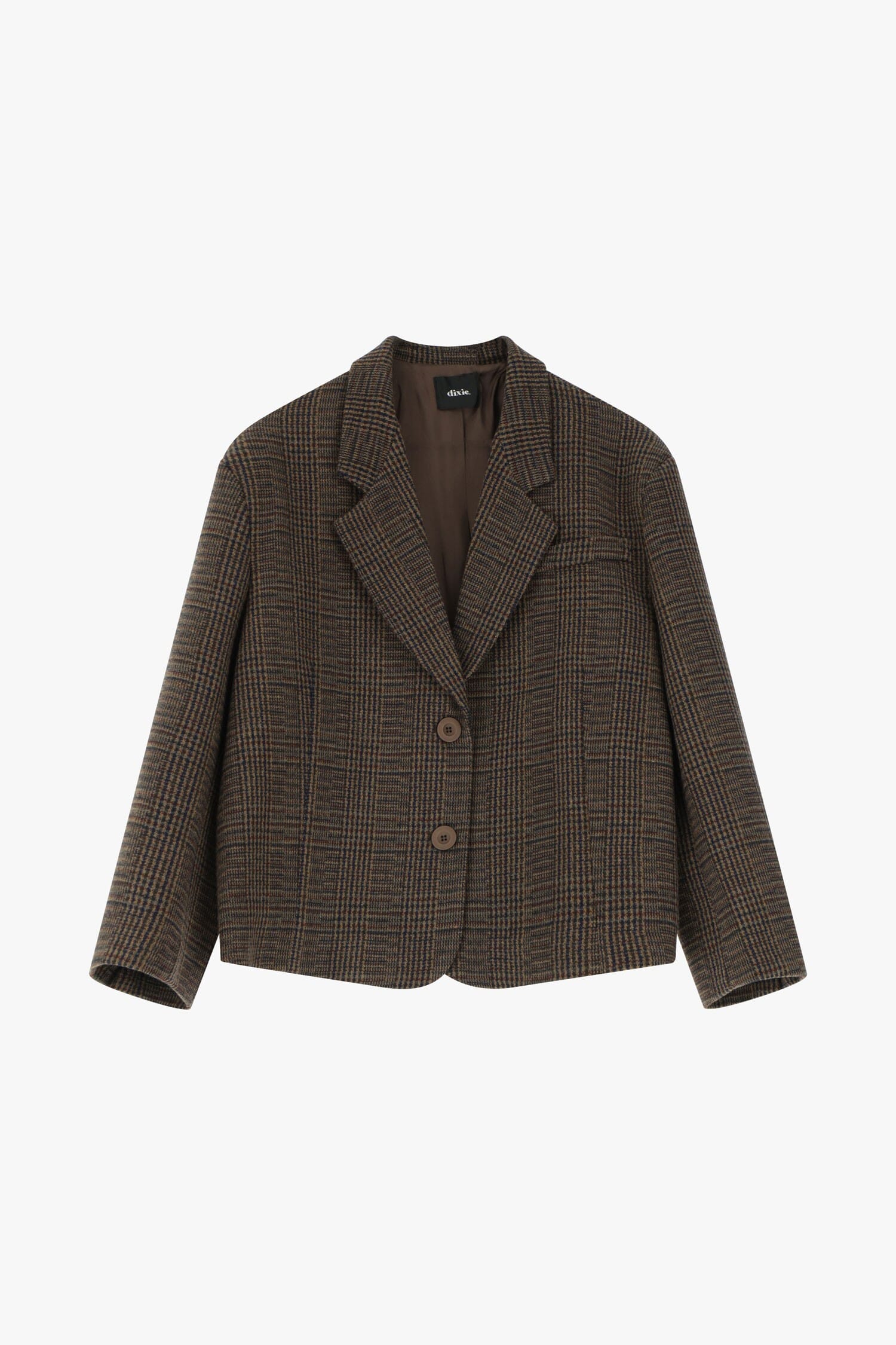 Blazer à carreaux avec boutons Dixie