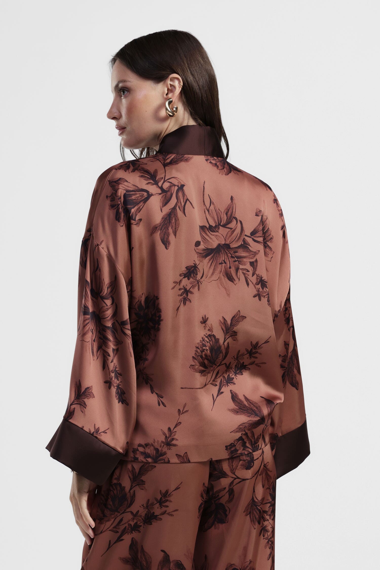 Blazer à manches larges imprimé floral Dixie