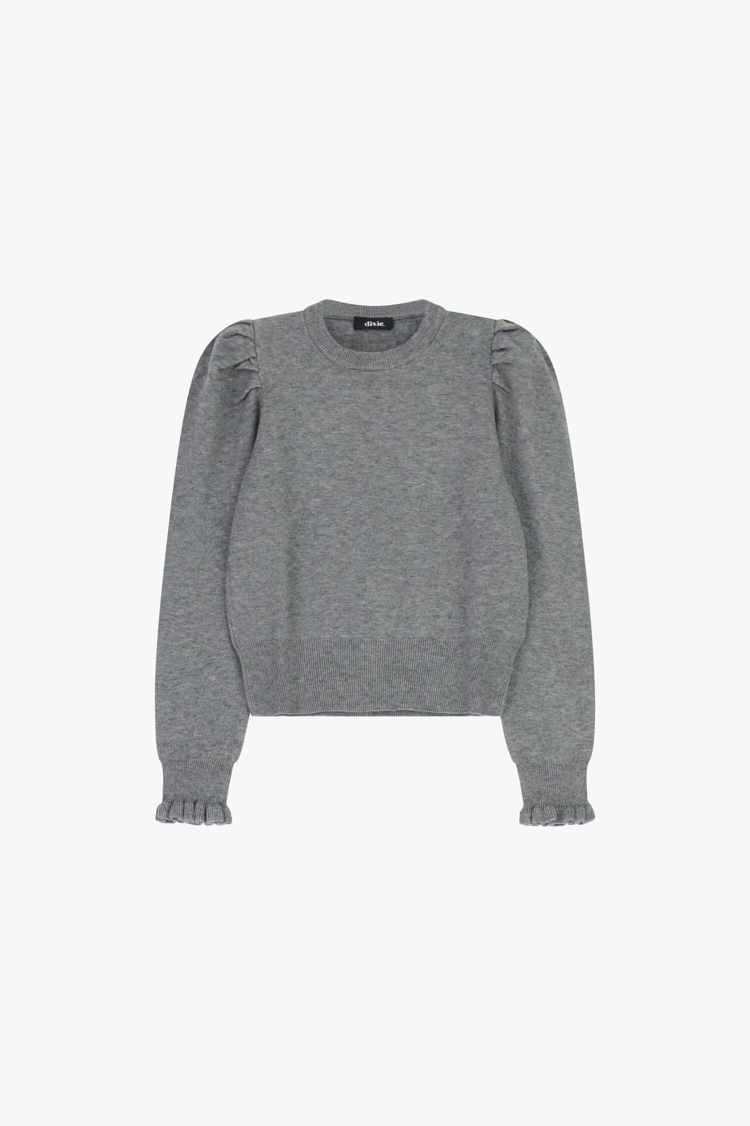 Dixie Puff Sleeve Sweater With Curly Cuffs