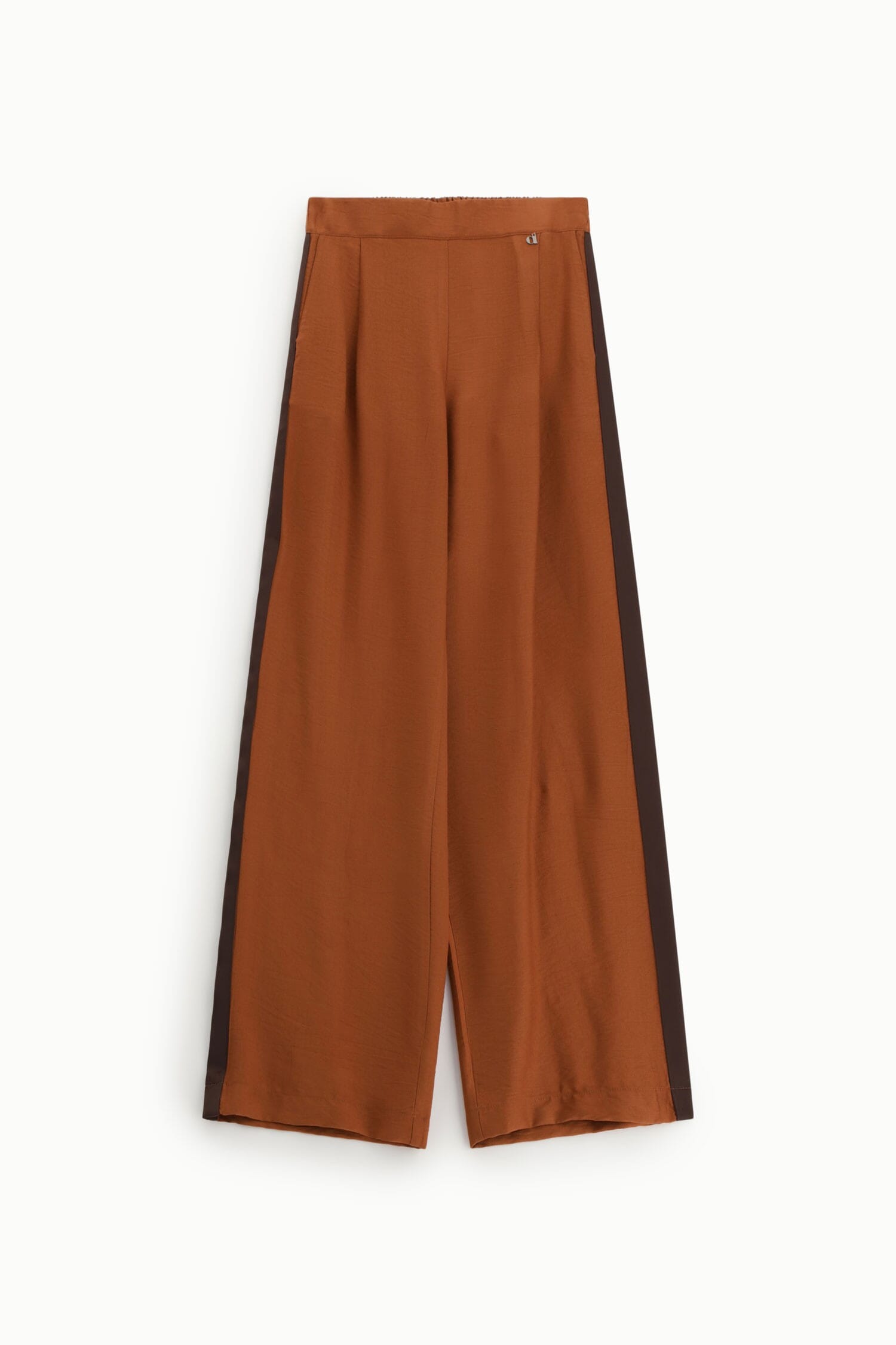 Pantalon palazzo taille haute avec bandes latérales Dixie