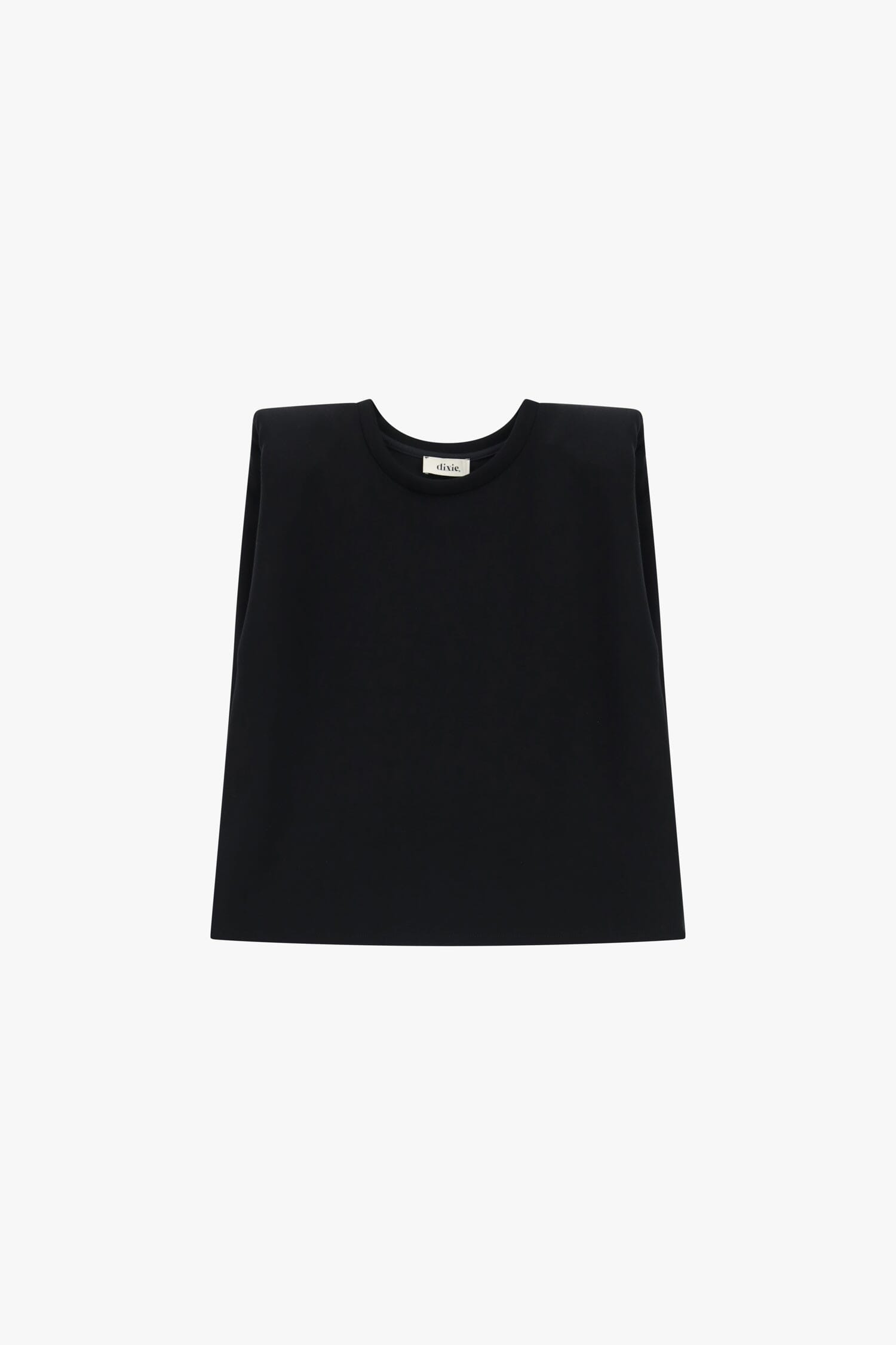 Top sans manches avec épaules structurées Col ras du cou Dixie