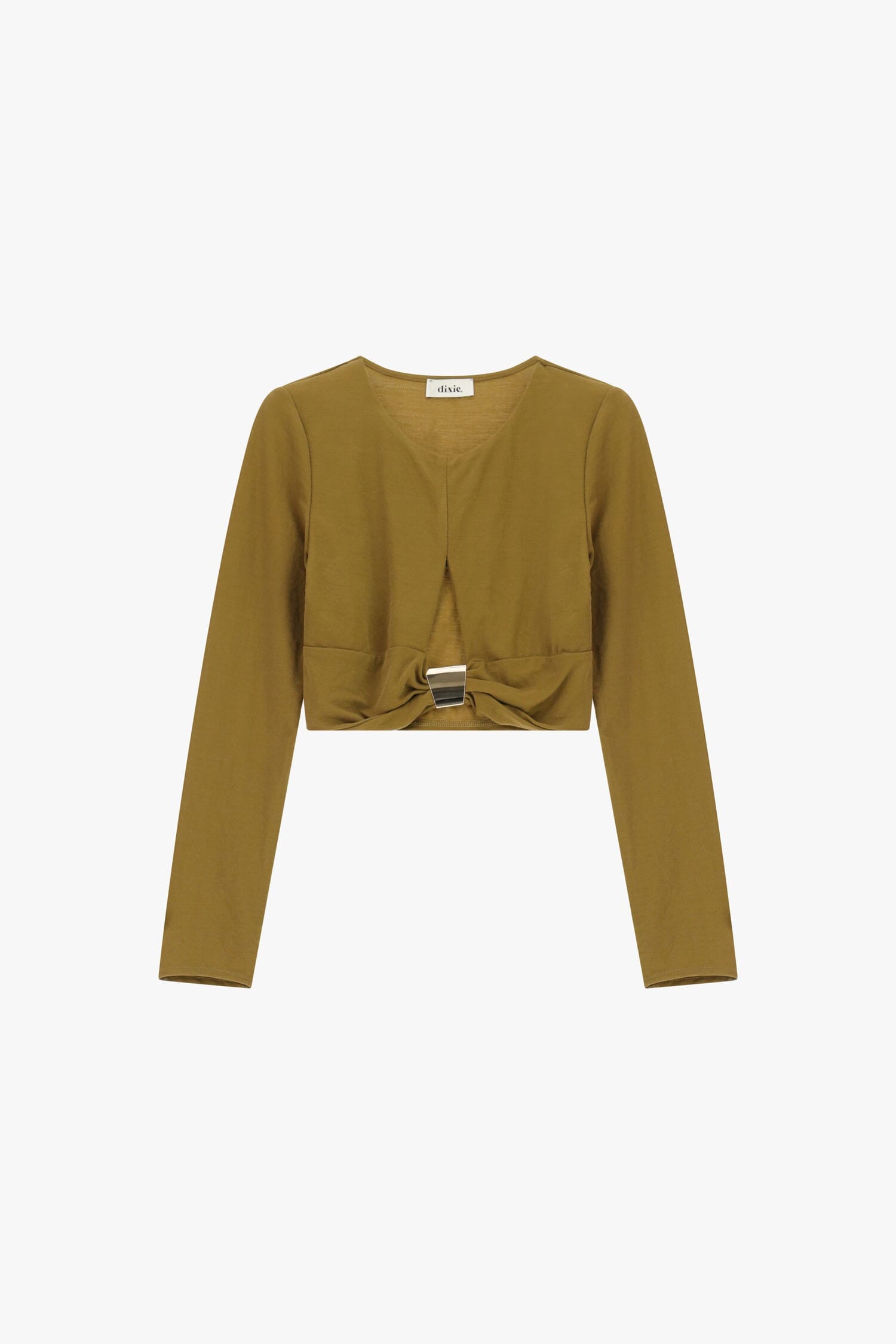 T-Shirt Maniche Lunghe Con Nodo E Fibbia Dixie