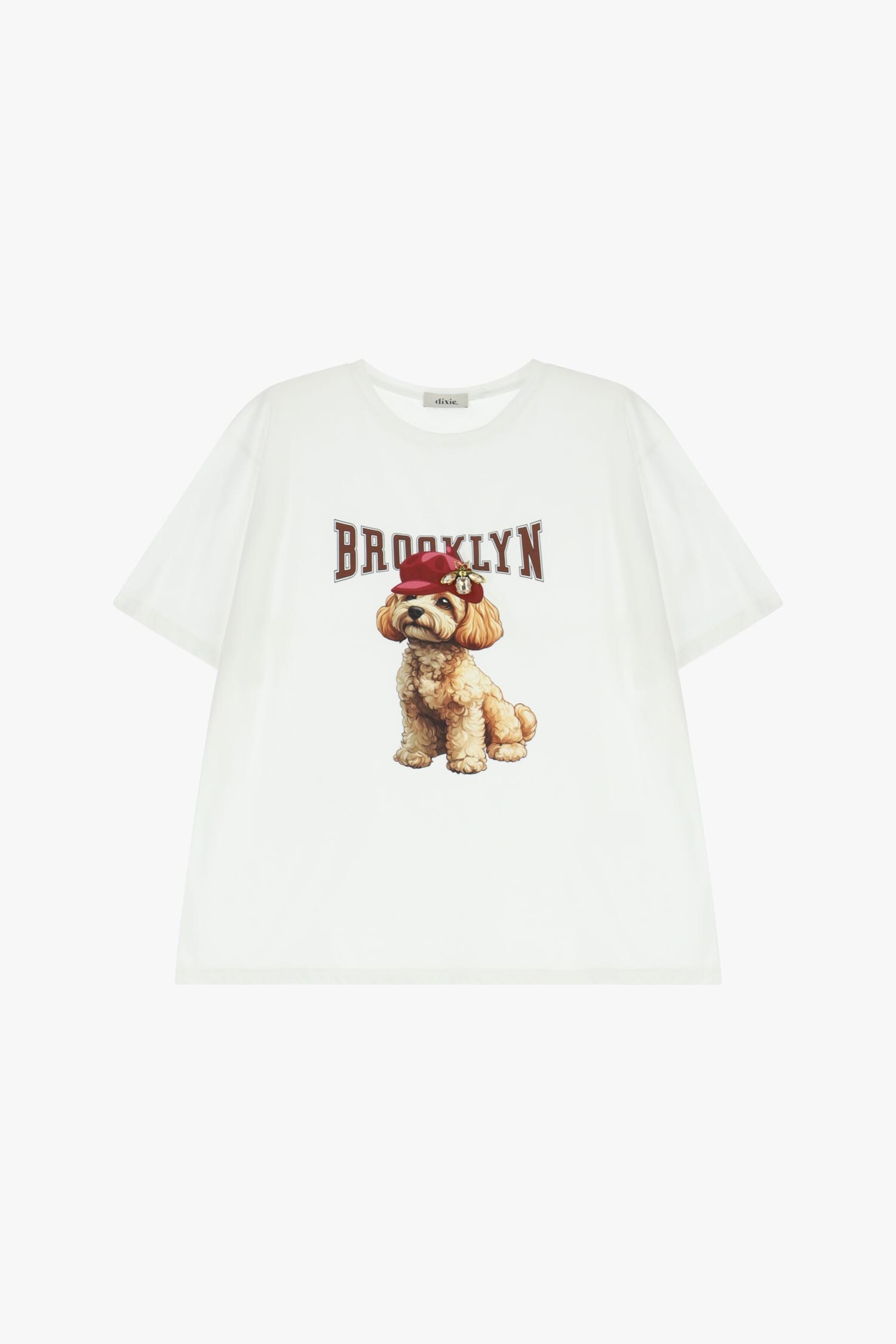 T-Shirt Girocollo Stampa Brooklyn E Cane Dixie