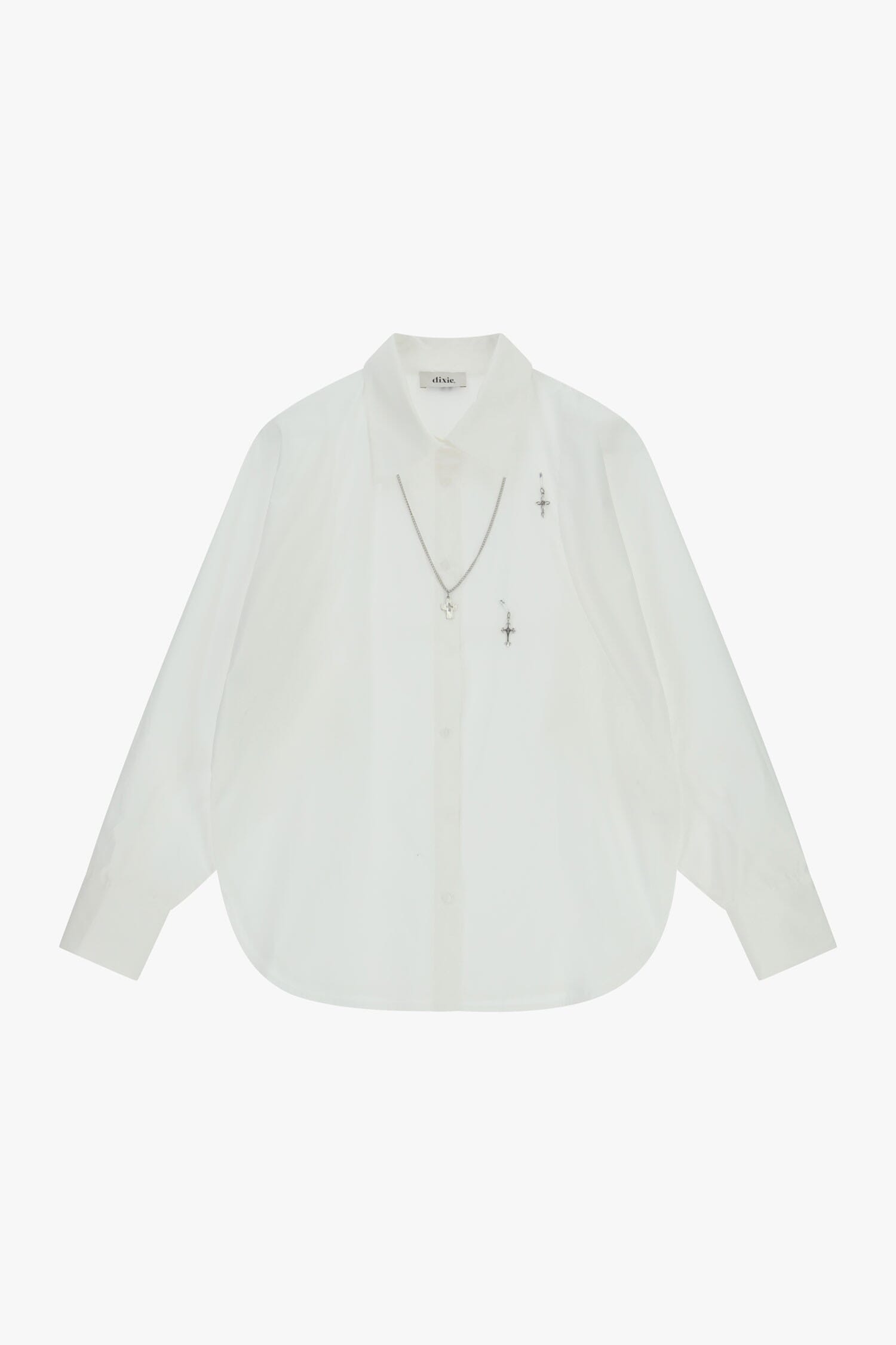 Camicia Con Dettaglio Collana E Croci Dixie