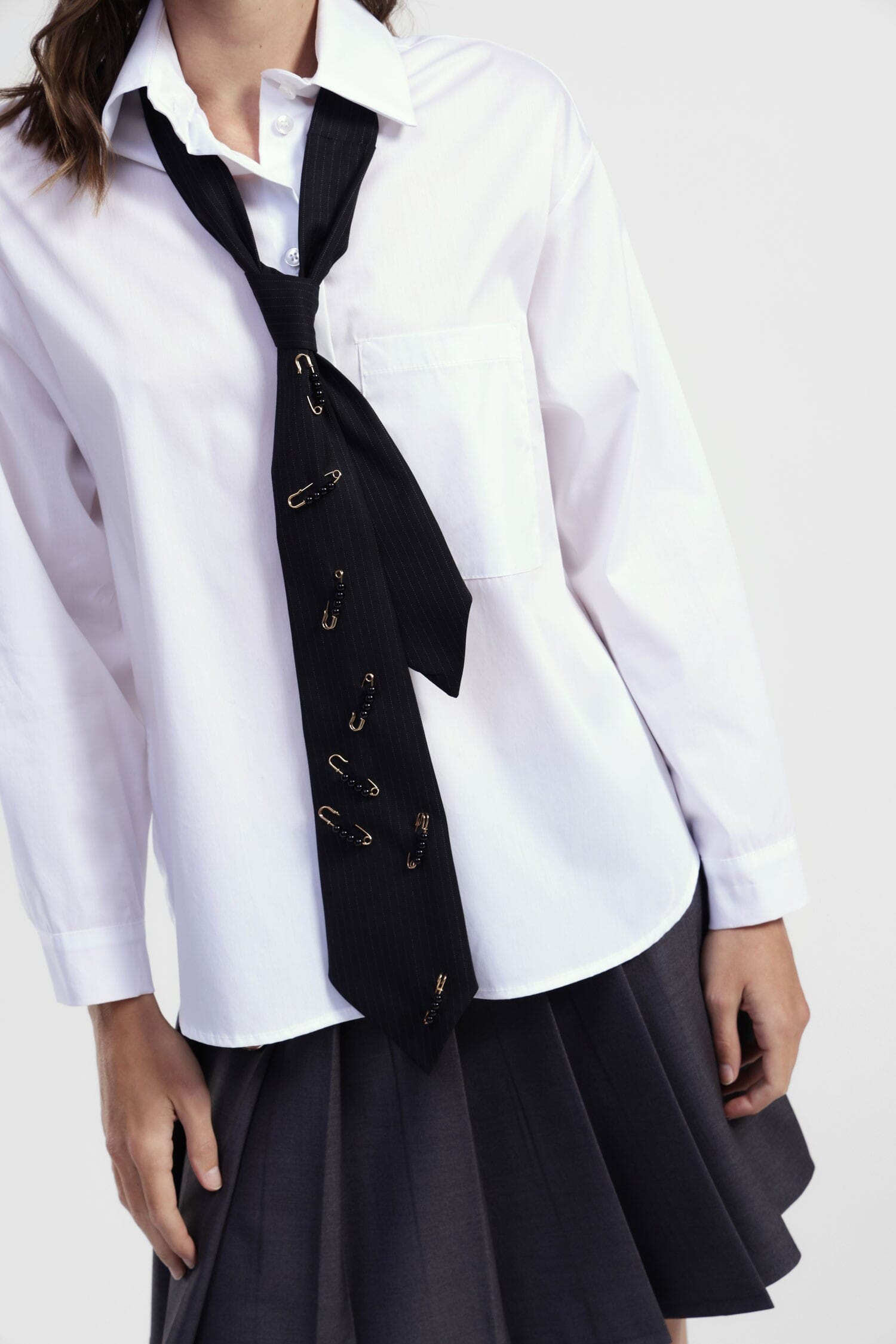 Chemise avec cravate décorative Dixie