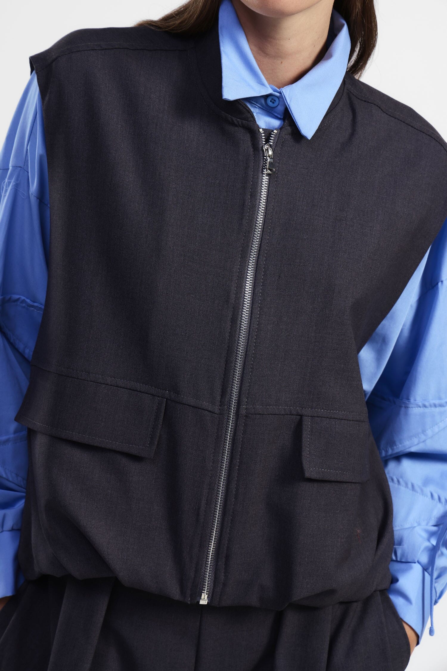 Giacca Senza Maniche Con Chiusura Zip Dixie