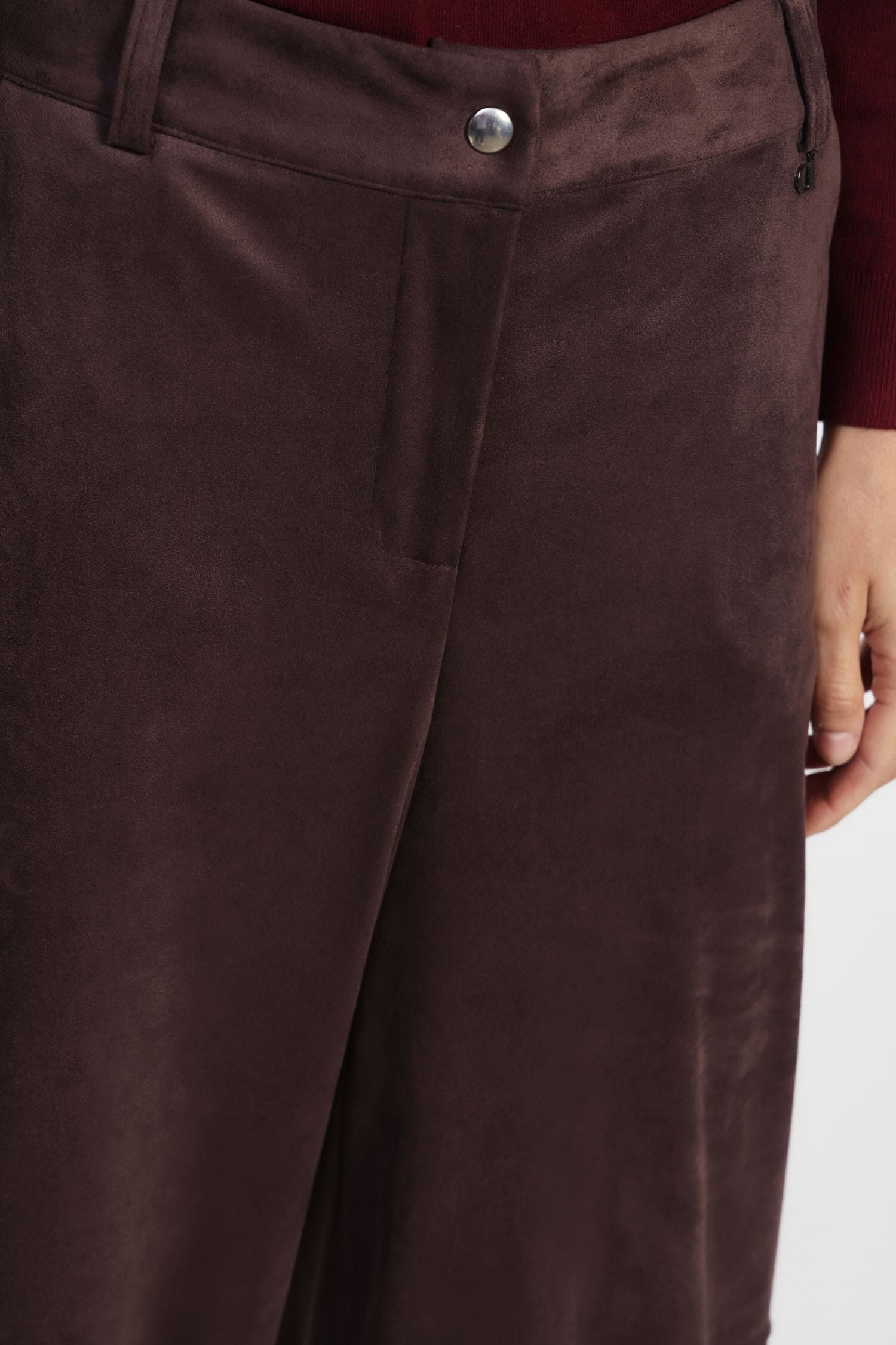 Pantaloni Palazzo A Vita Alta Con Cucitura A Contrasto Dixie