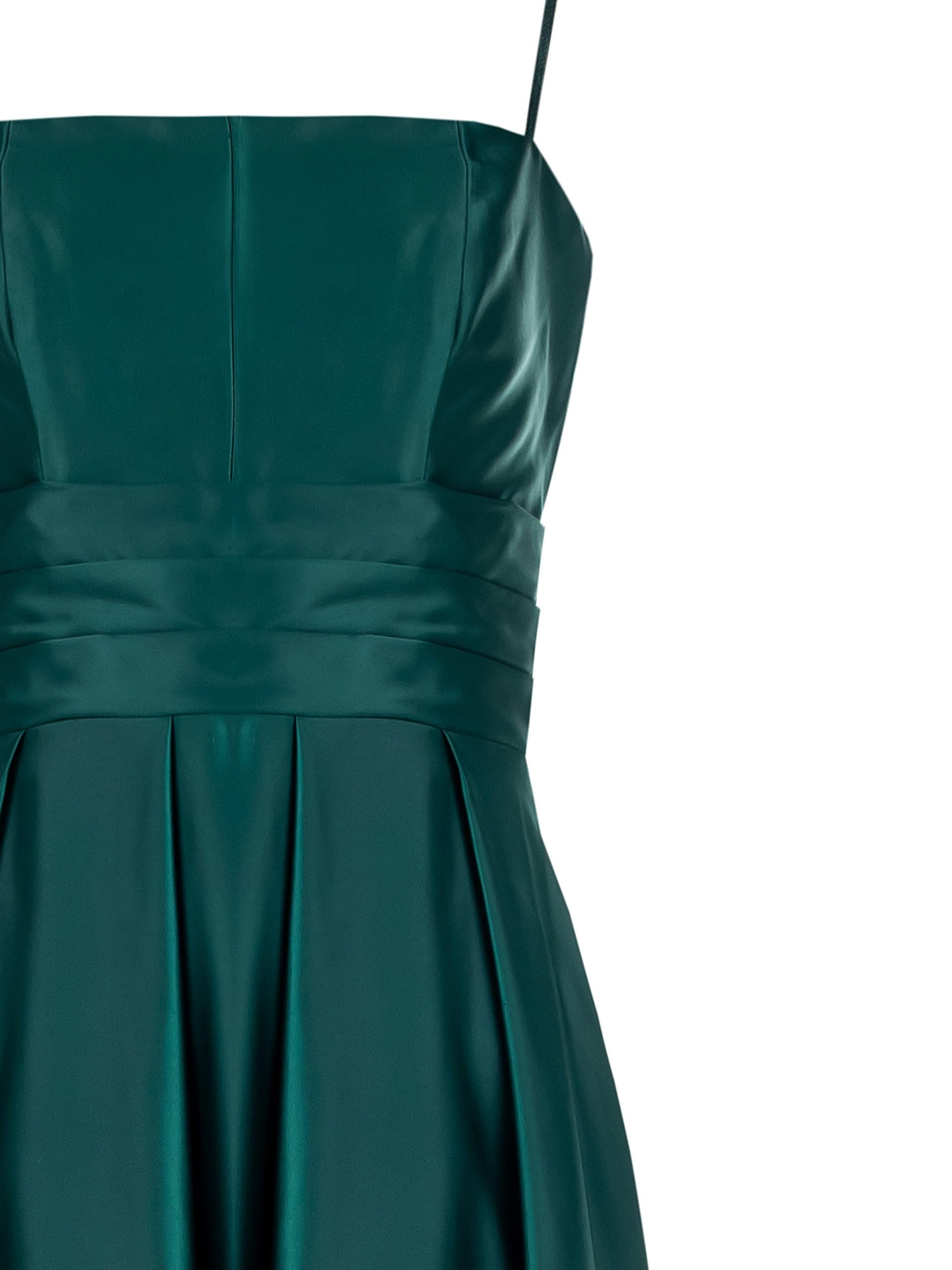 Rinascimento Satin Roue Bustier Robe longue