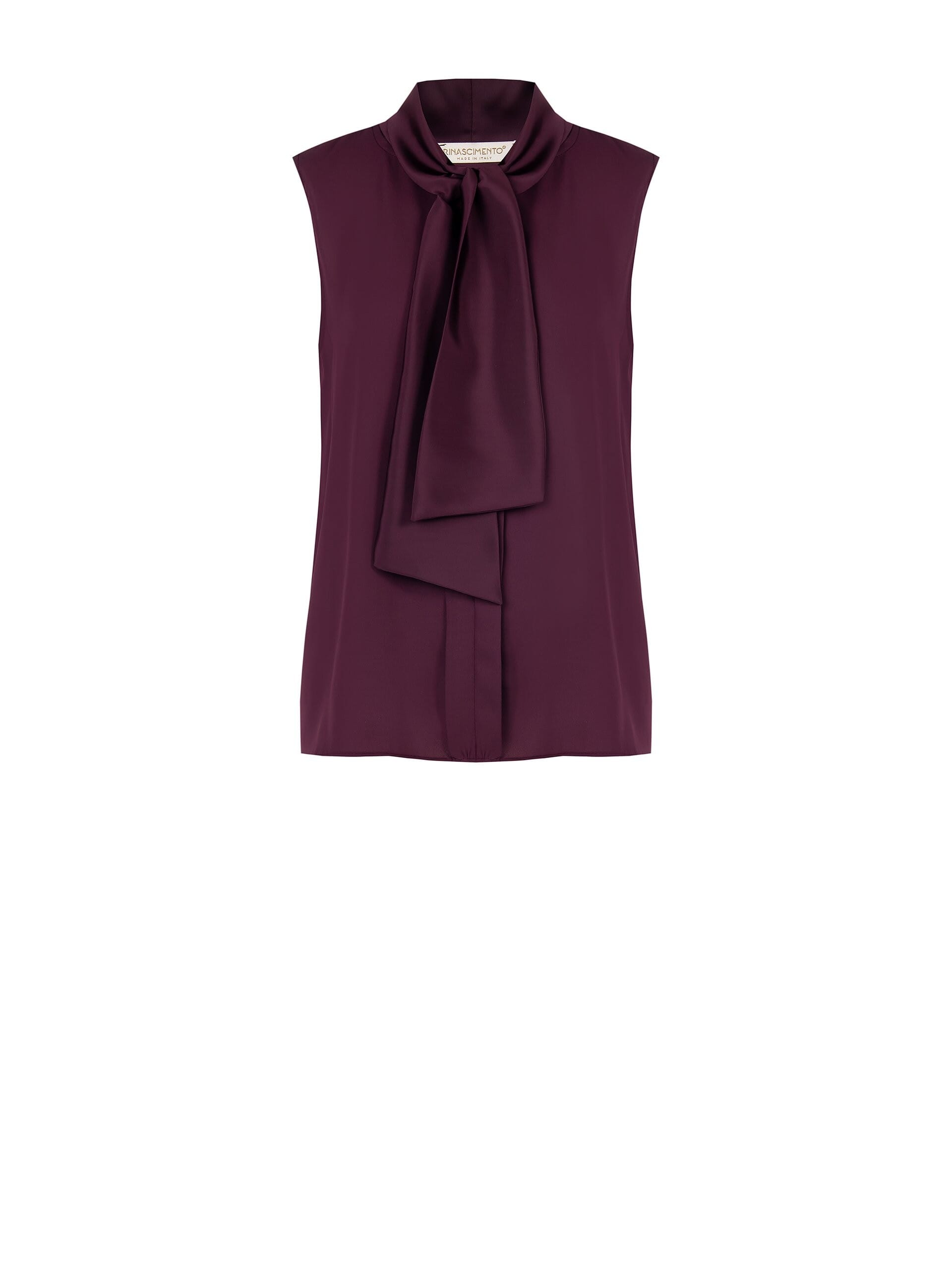 Top Ampio In Georgette Con Sciarpina Rinascimento