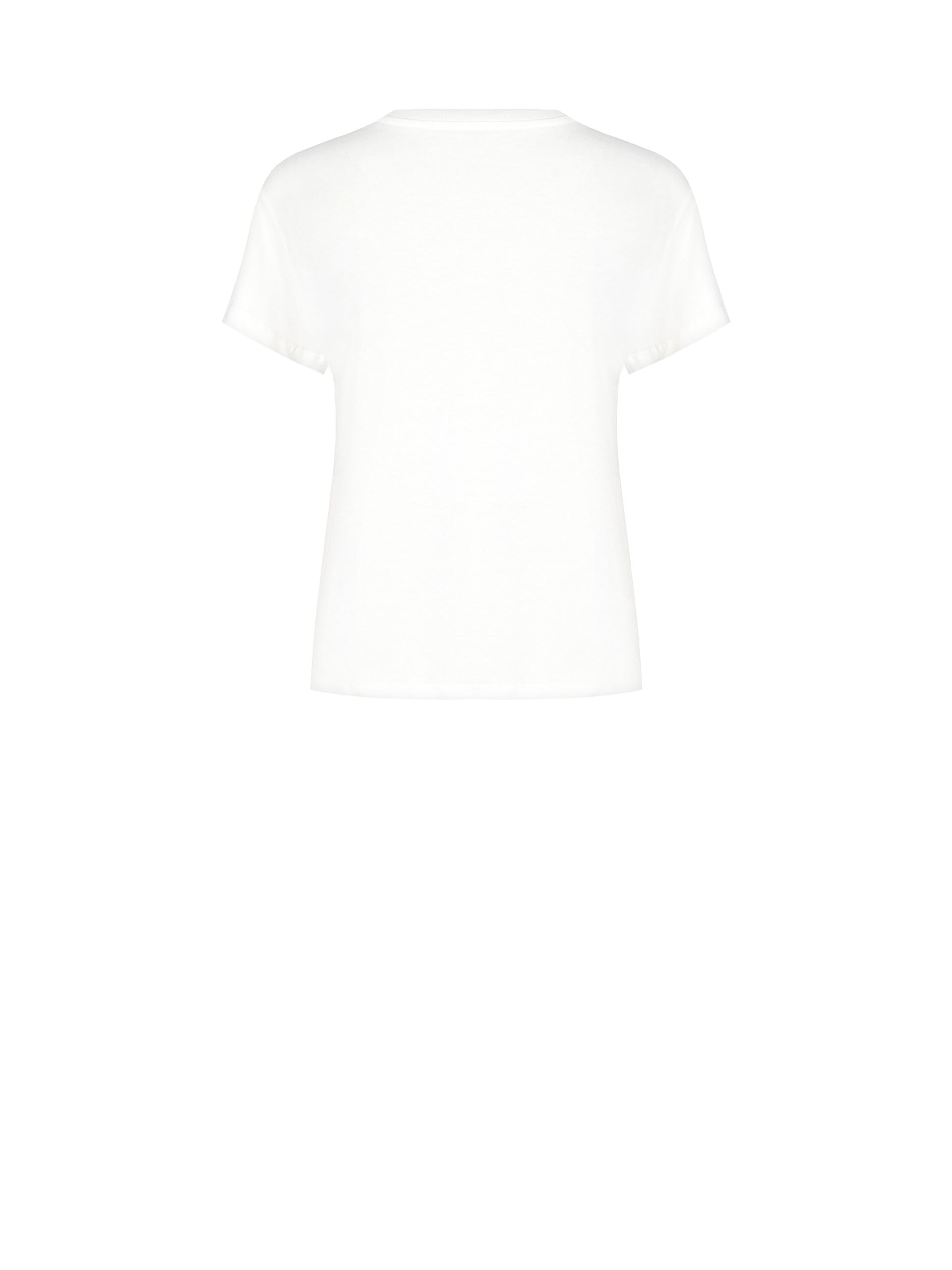 T-Shirt Regular In Cotone Con Gioiello Removibile Rinascimento