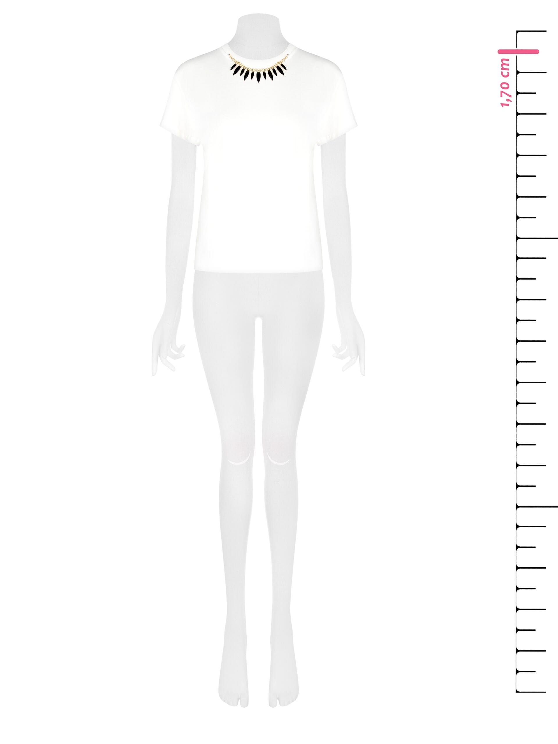 T-Shirt Regular In Cotone Con Gioiello Removibile Rinascimento